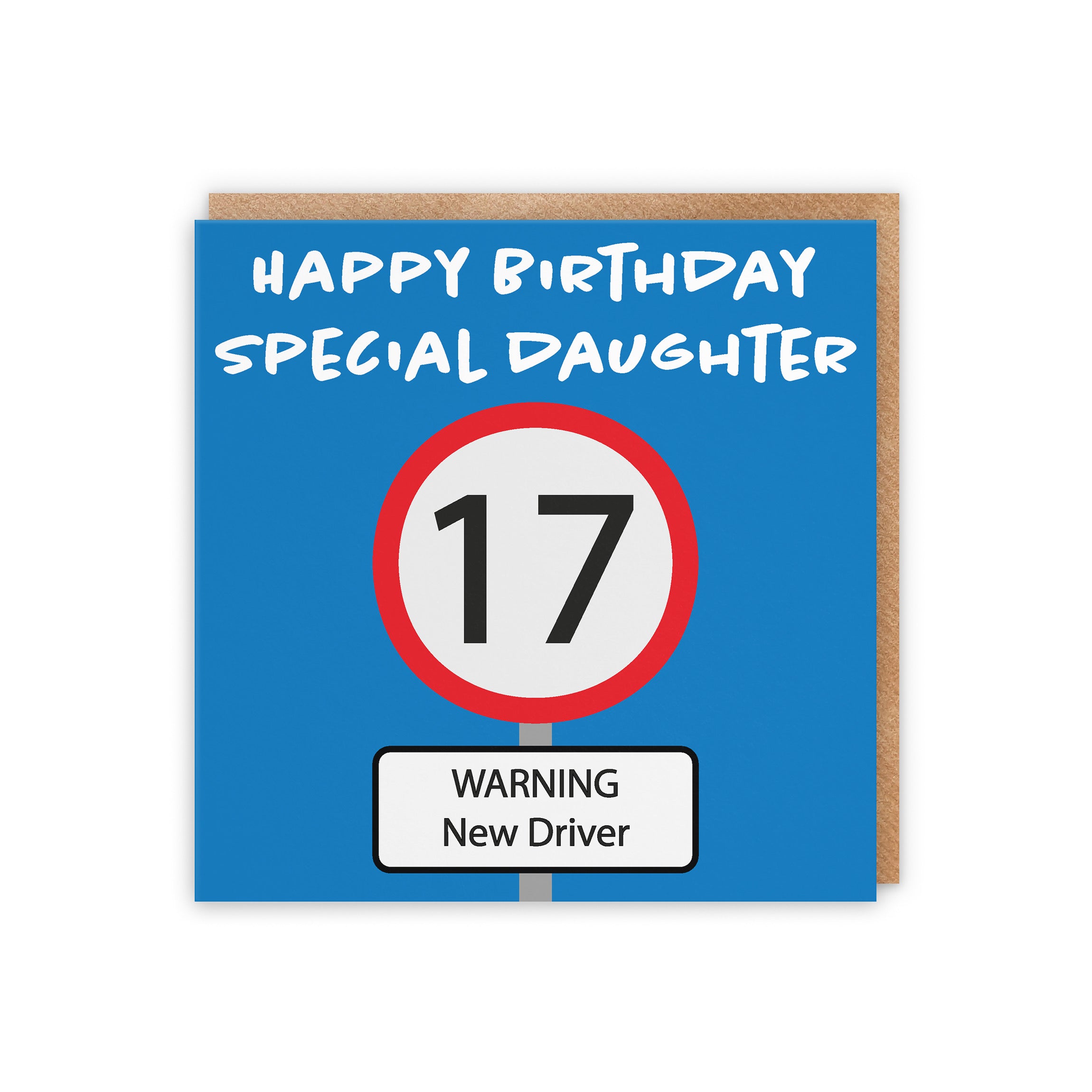 17th Daughter Birthday Card Road Sign - Default Title (5056408124256)