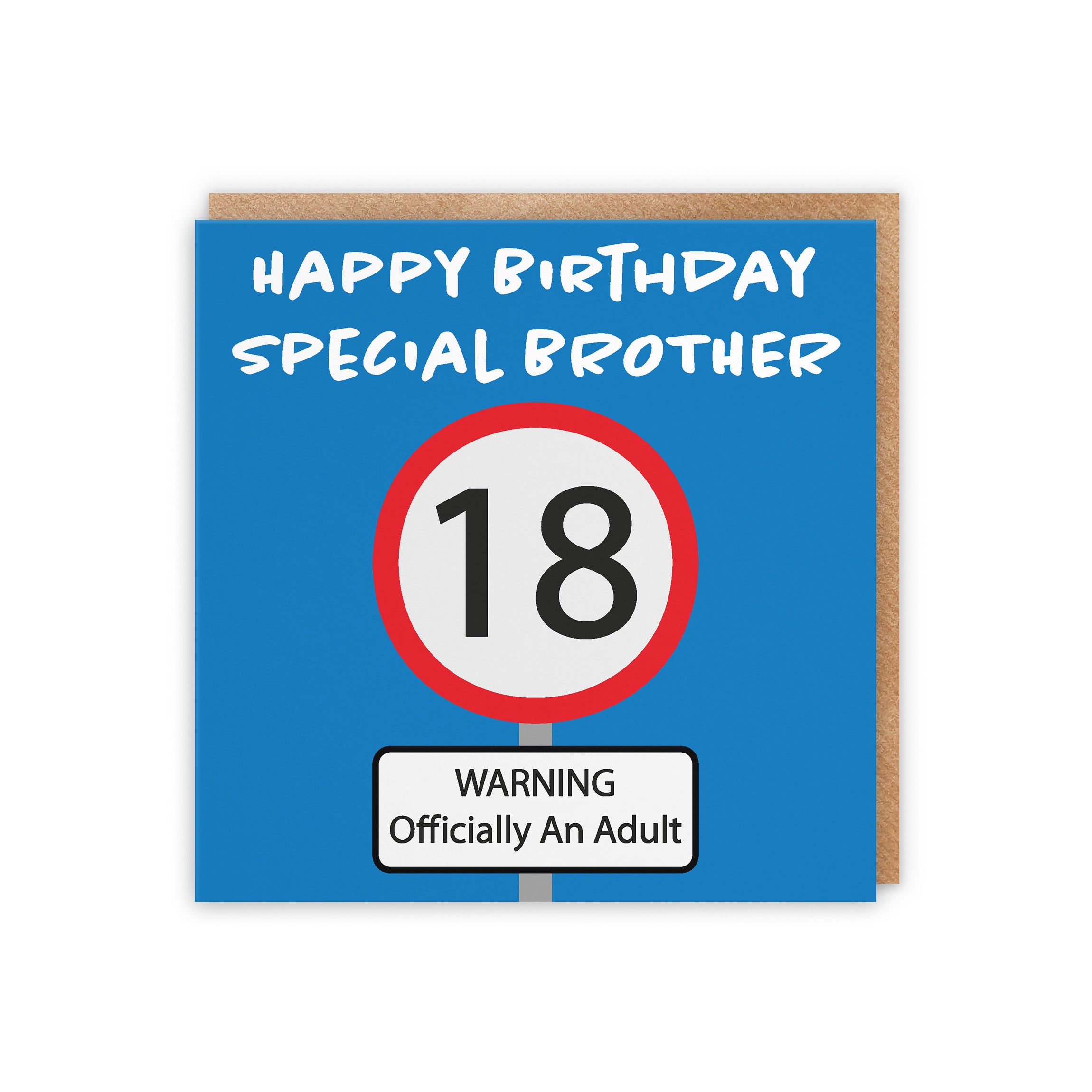 18th Brother Birthday Card Road Sign - Default Title (5056408124324)