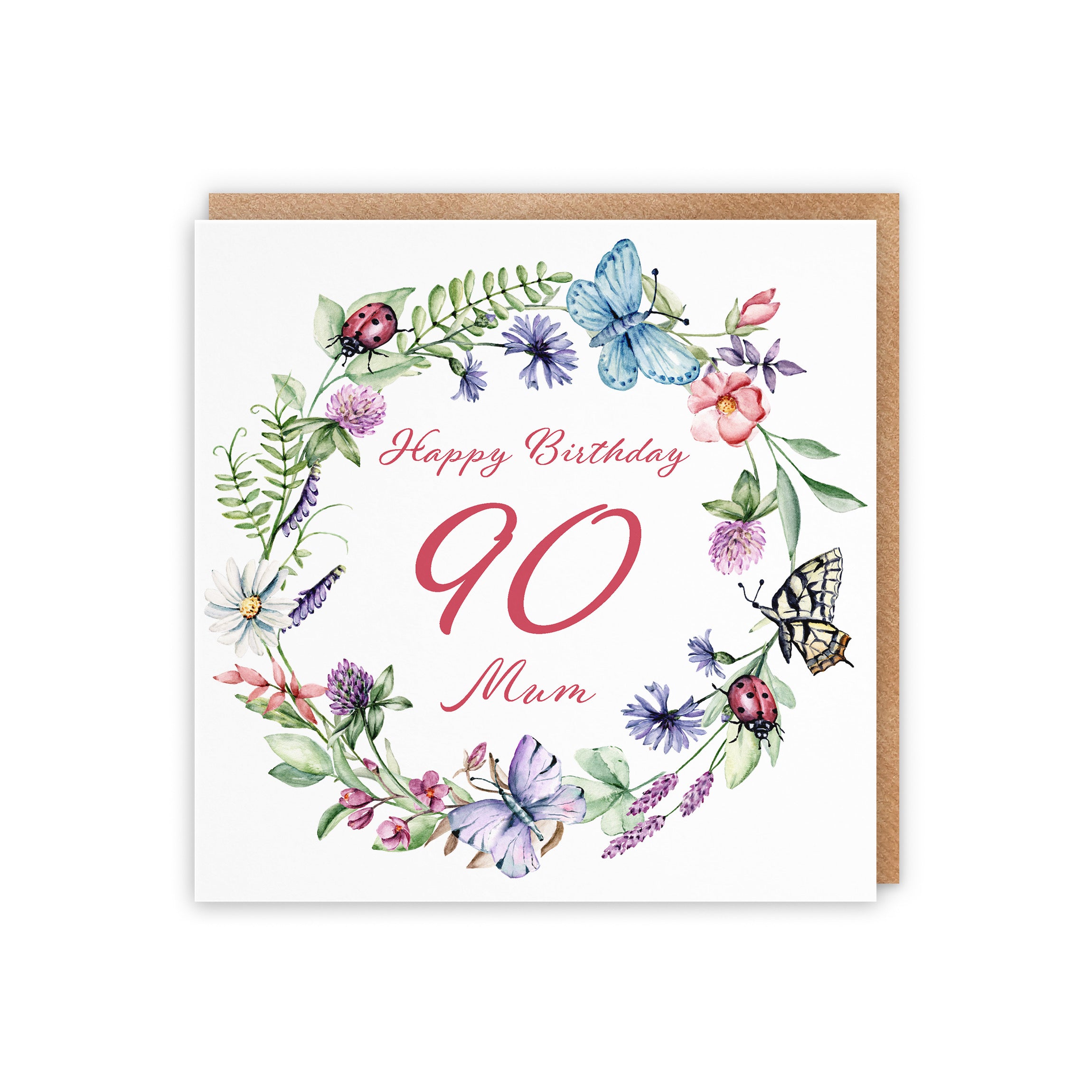 90th Mum Birthday Card Meadow - Default Title (5056408124874)