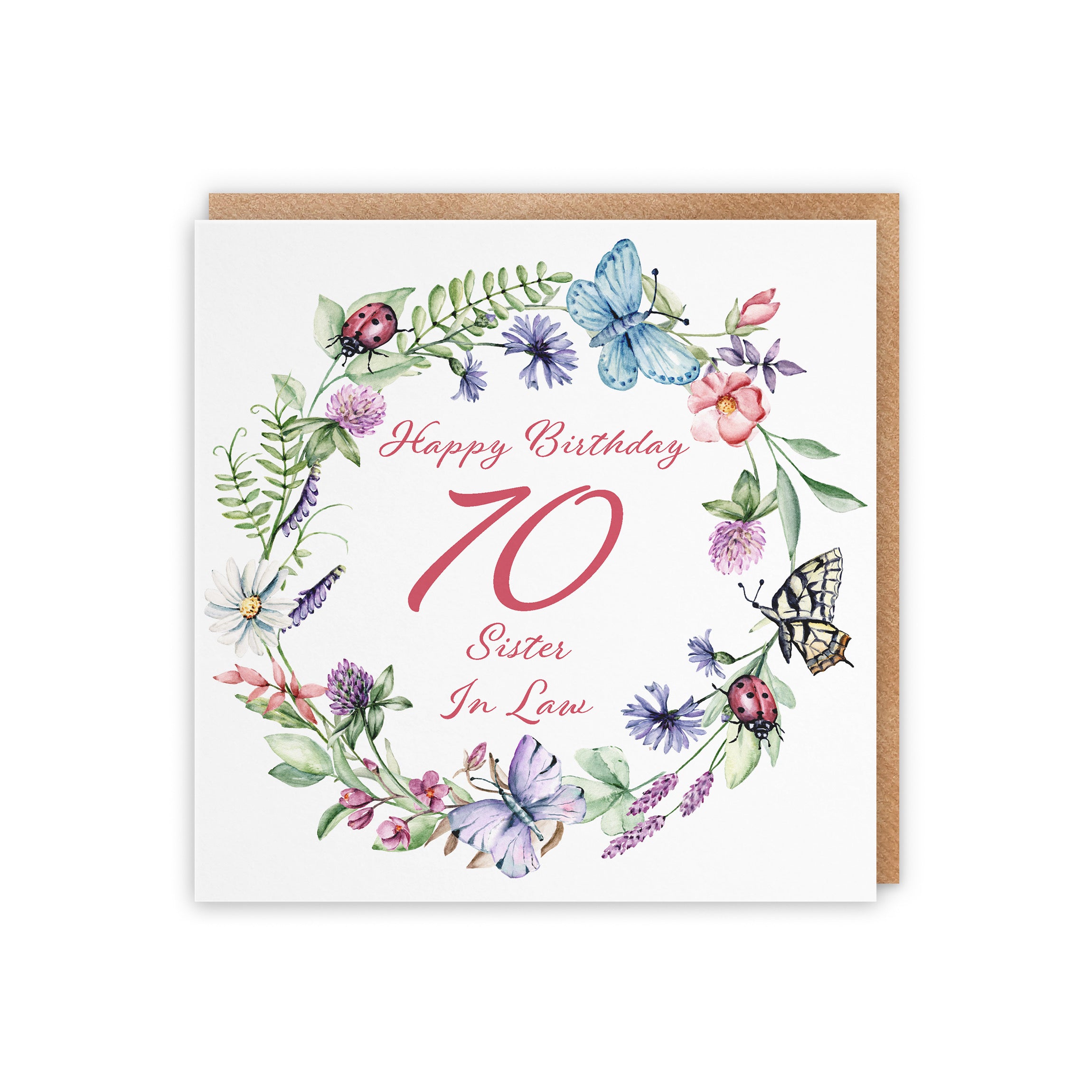 70th Sister In Law Birthday Card Meadow - Default Title (5056408125338)