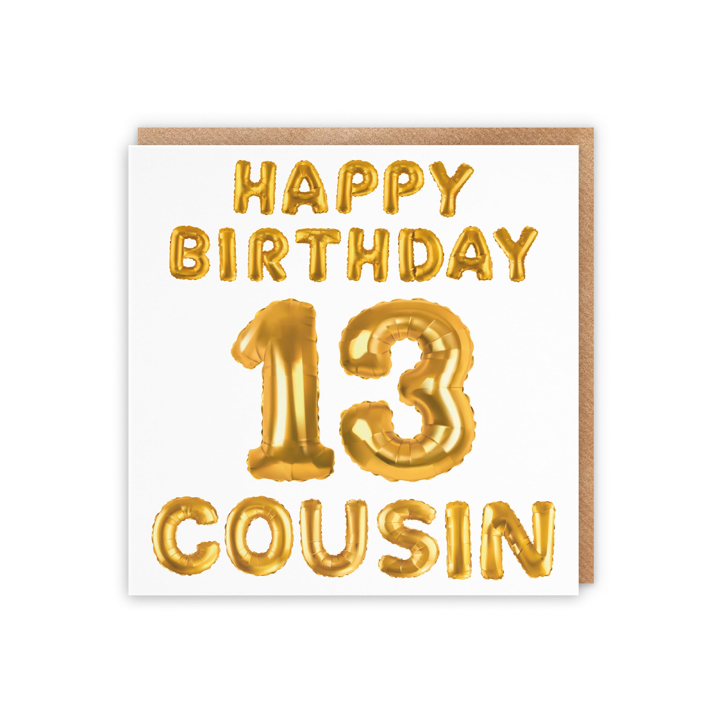 13th Cousin Birthday Card Balloon - Default Title (5056408125710)