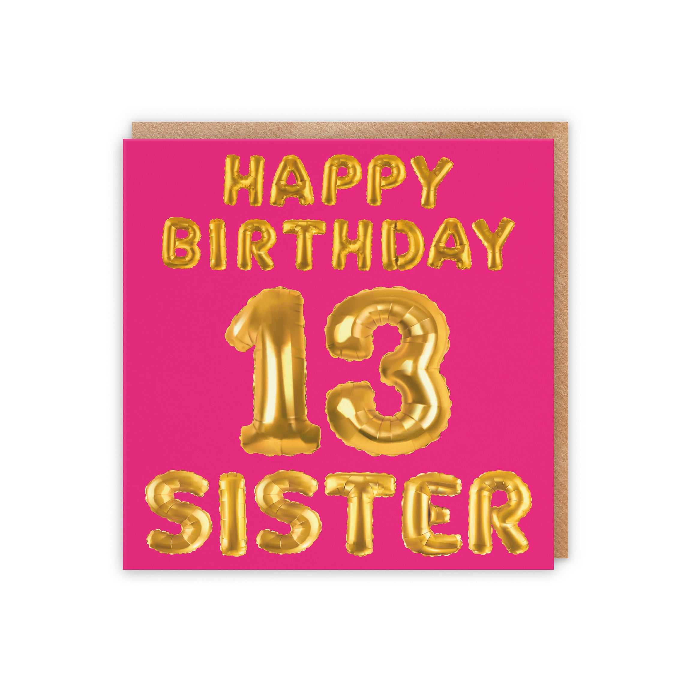 13th Sister Birthday Card Balloon - Default Title (5056408125758)