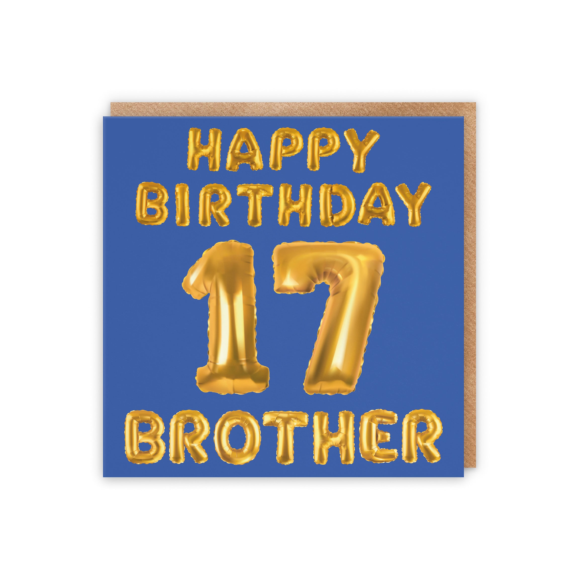 17th Brother Birthday Card Balloon - Default Title (5056408125918)