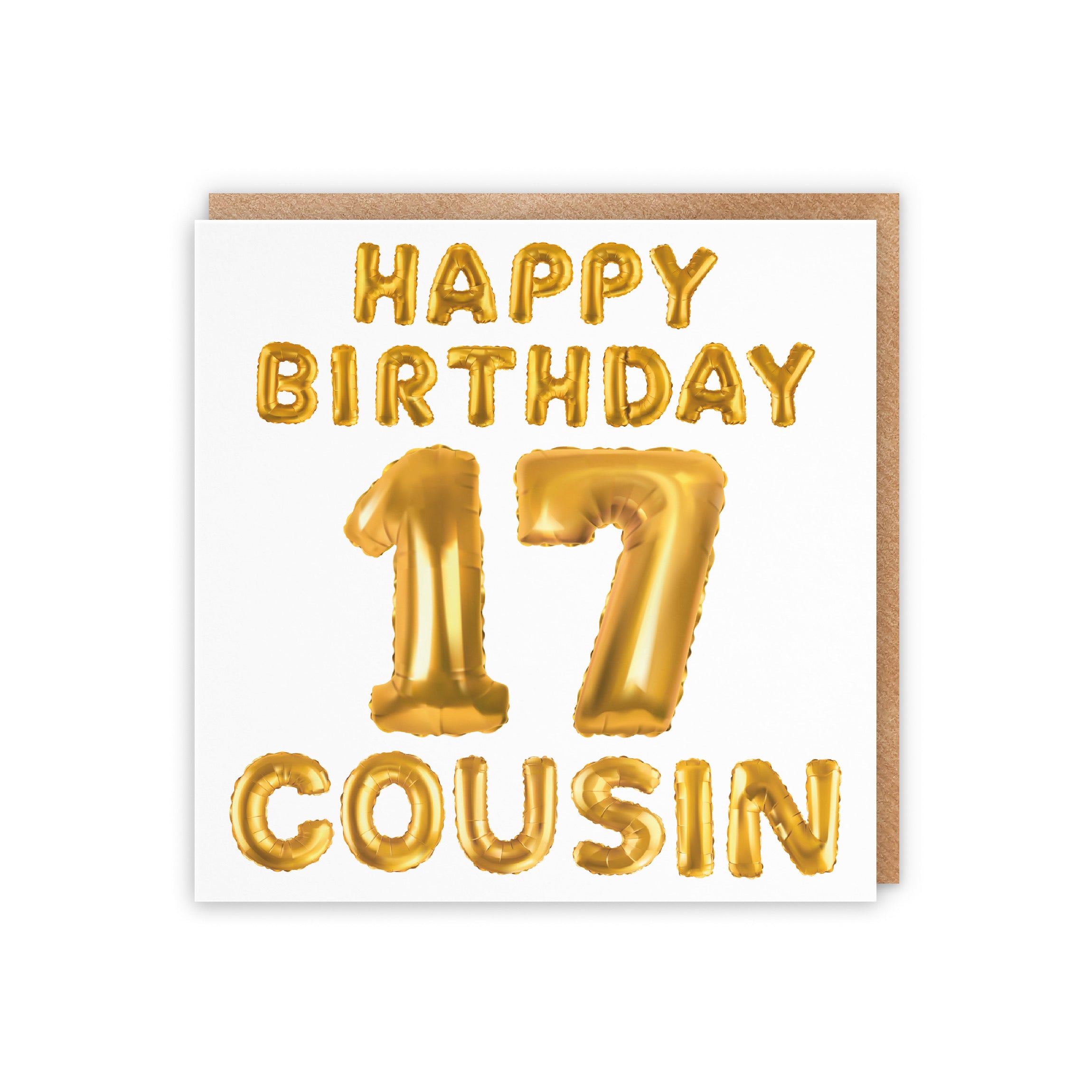 17th Cousin Birthday Card Balloon - Default Title (5056408125925)