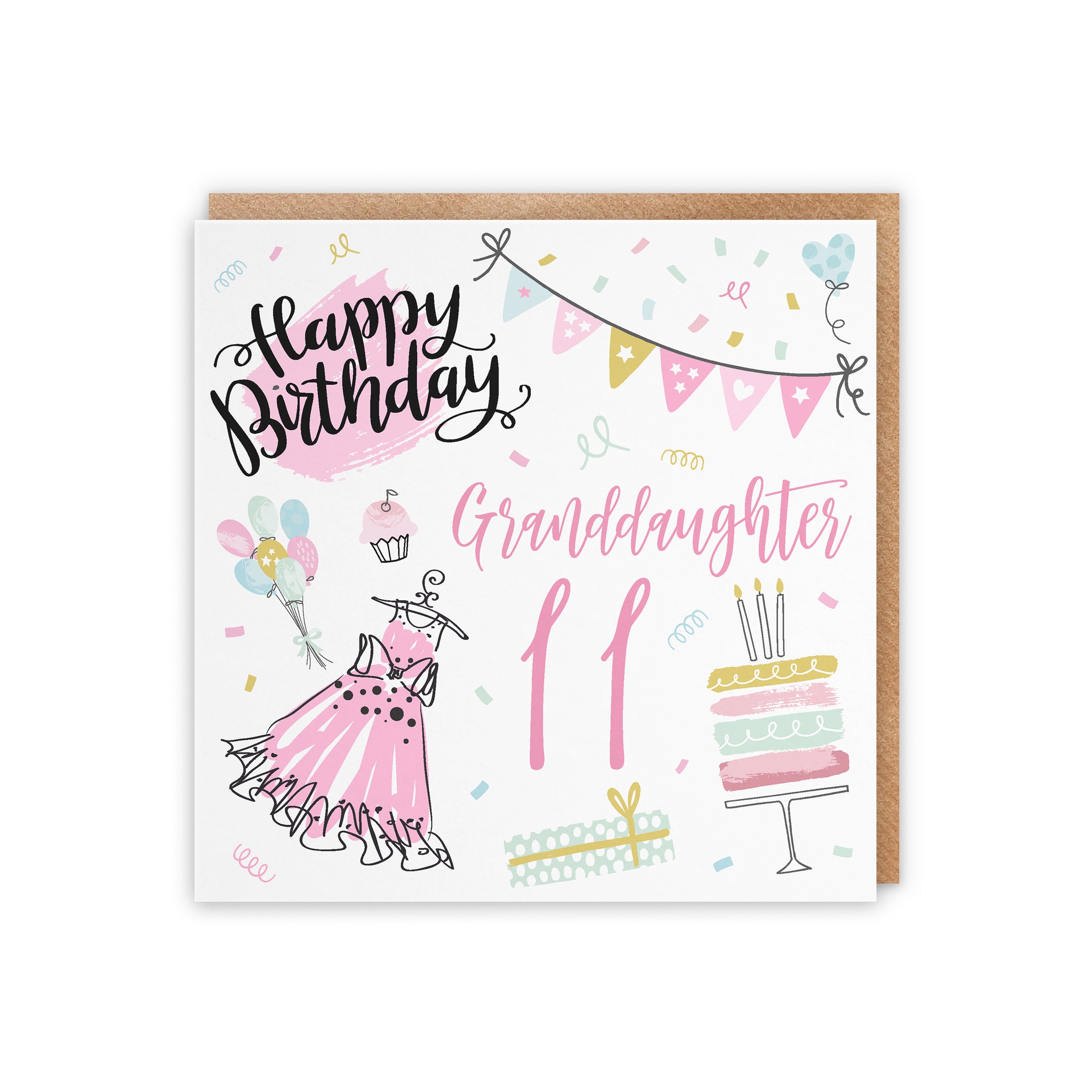 11th Granddaughter Birthday Card Party - Default Title (5056408126786)