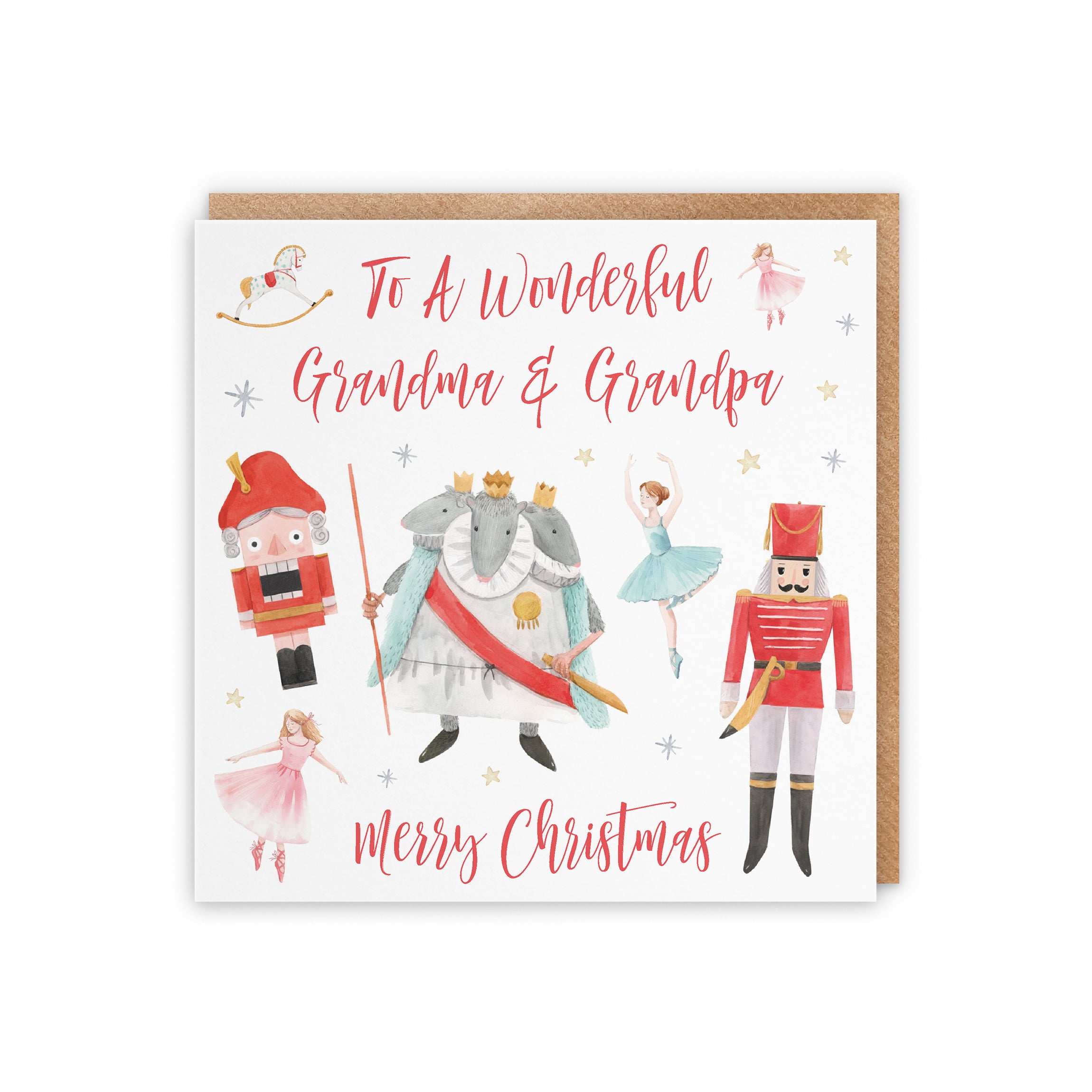 Grandma And Grandpa Christmas Card Nutcracker - Default Title (5056408128407)