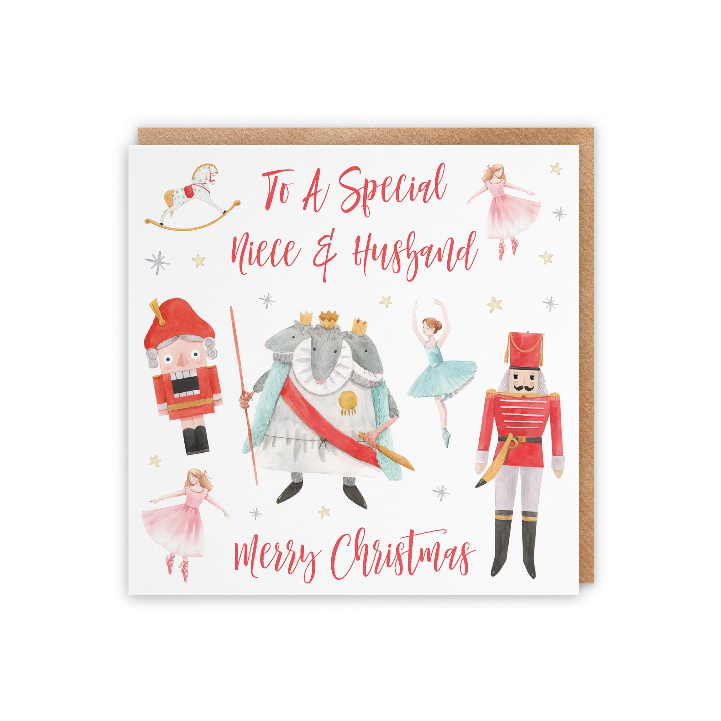 Niece And Husband Nutcracker Christmas Card - Default Title (5056408128551)