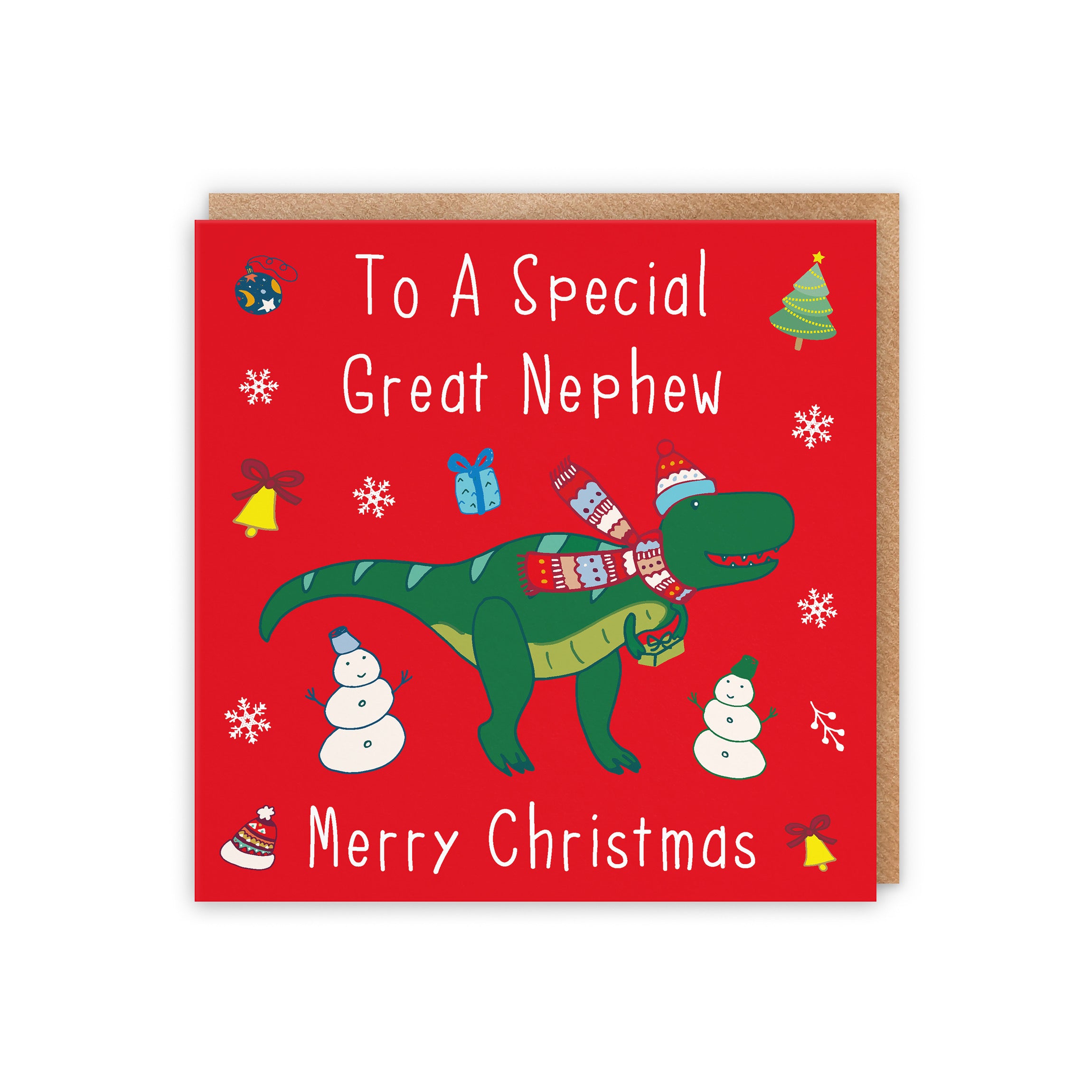 Great Nephew Dinosaur Christmas Card - Default Title (5056408129206)