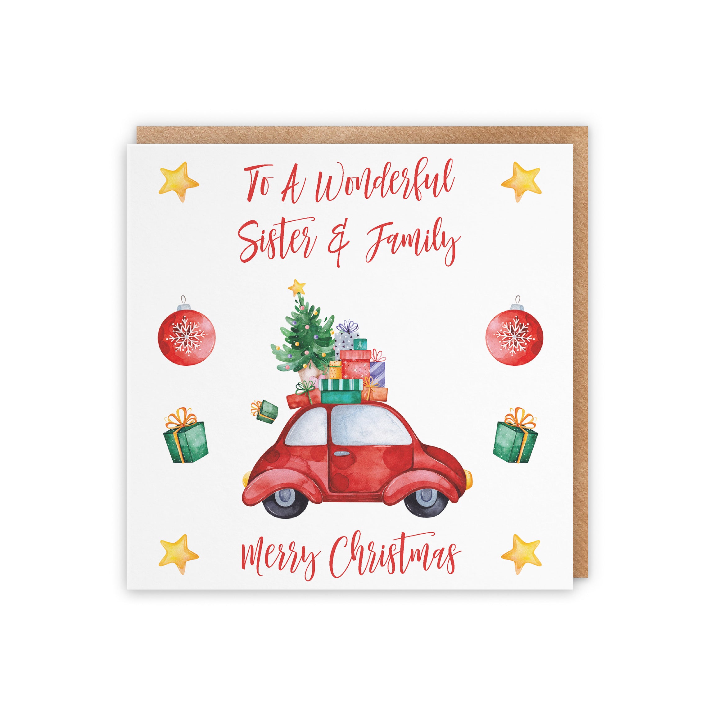 Sister And Family Christmas Holiday Card - Default Title (5056408130080)