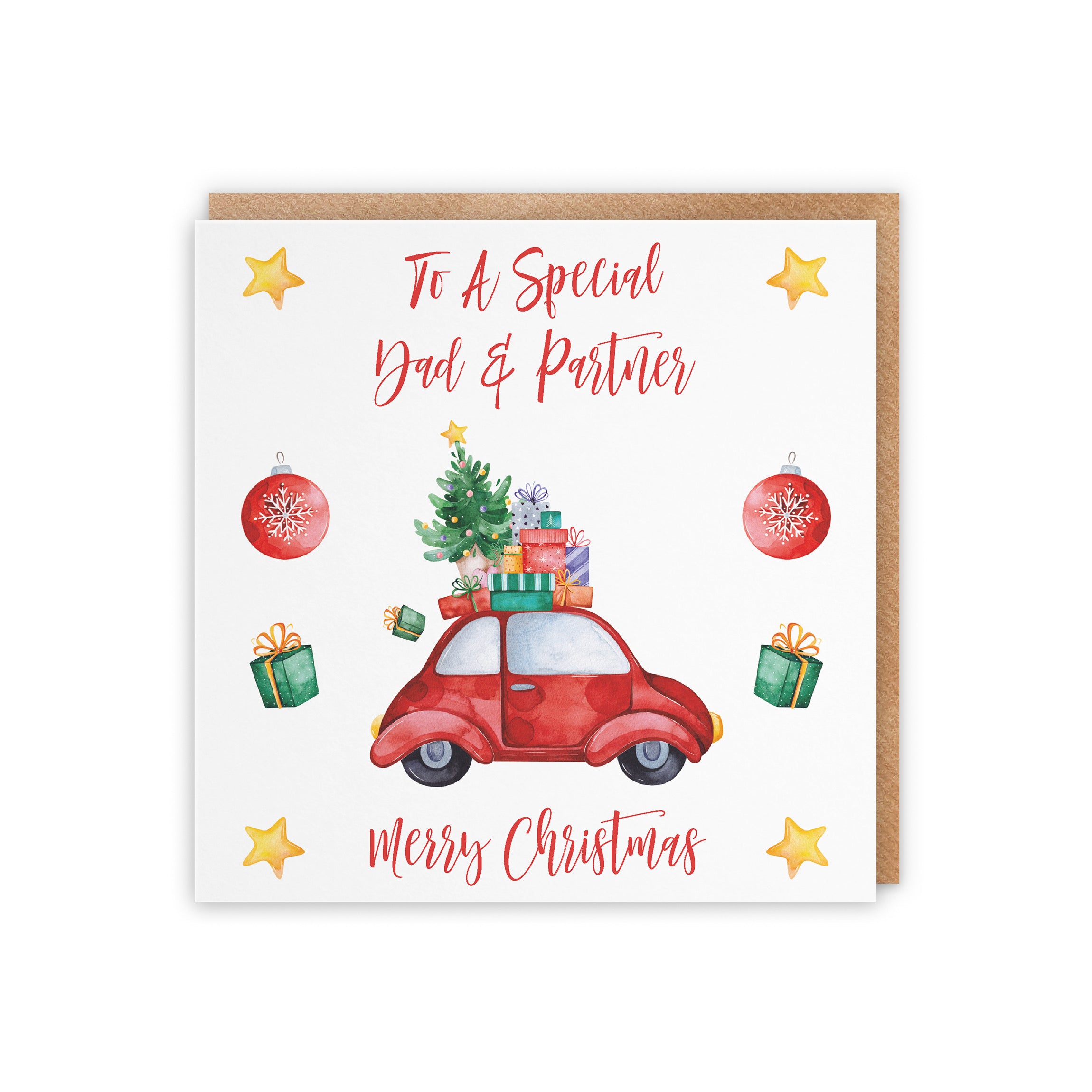 Dad And Partner Christmas Holiday Card - Default Title (5056408130615)