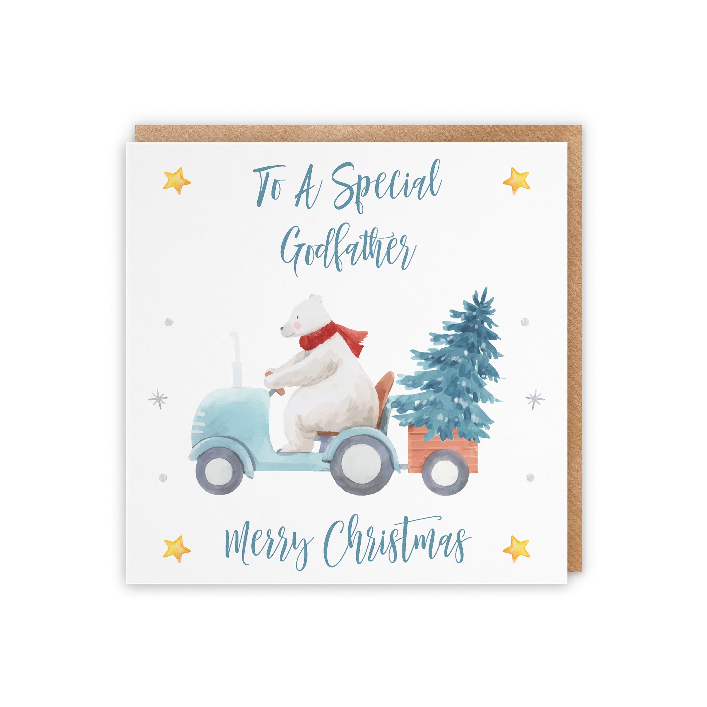 Godfather Polar Bear Christmas Card - Default Title (5056408132121)