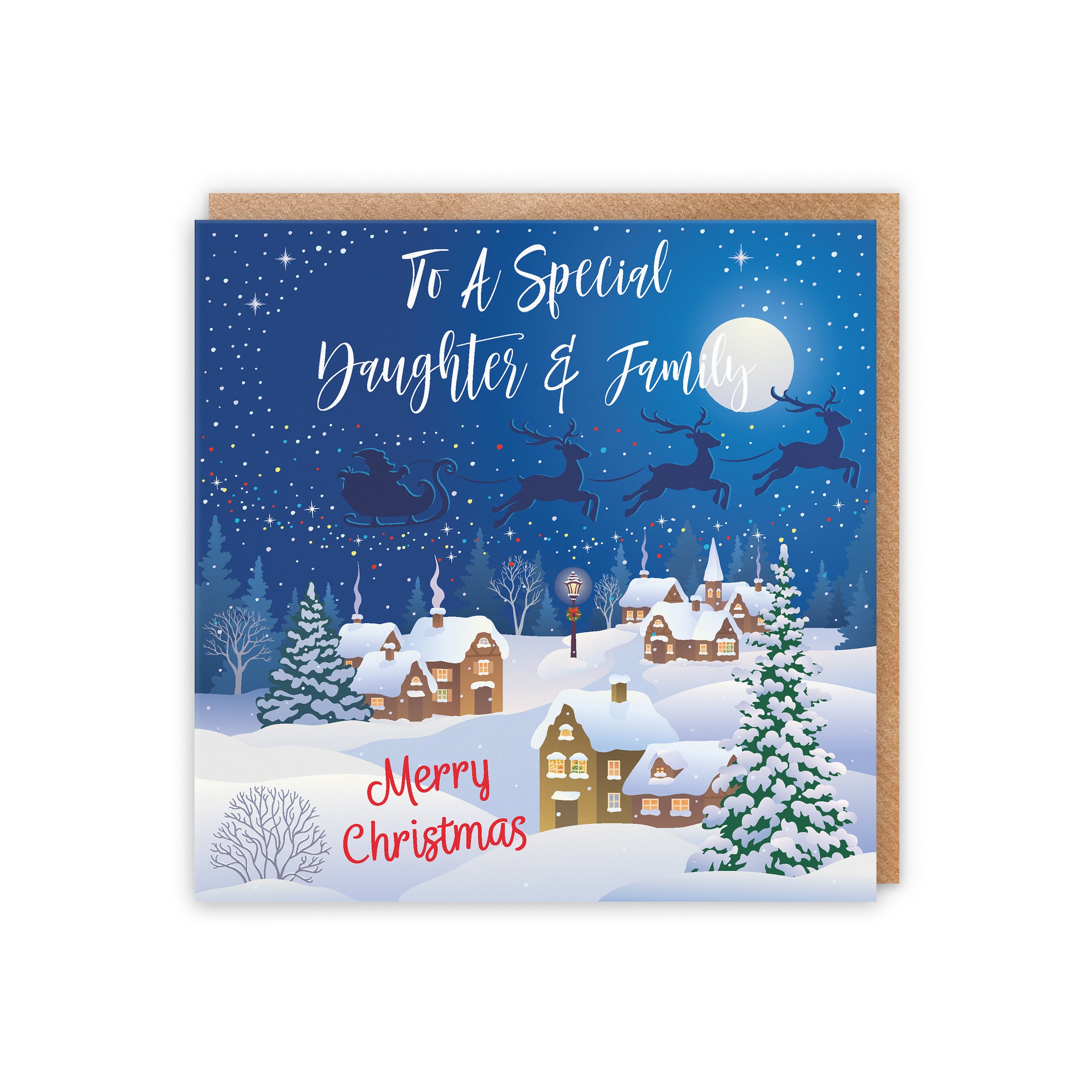 Daughter And Family Winter Wonderland Christmas Card - Default Title (5056408133722)