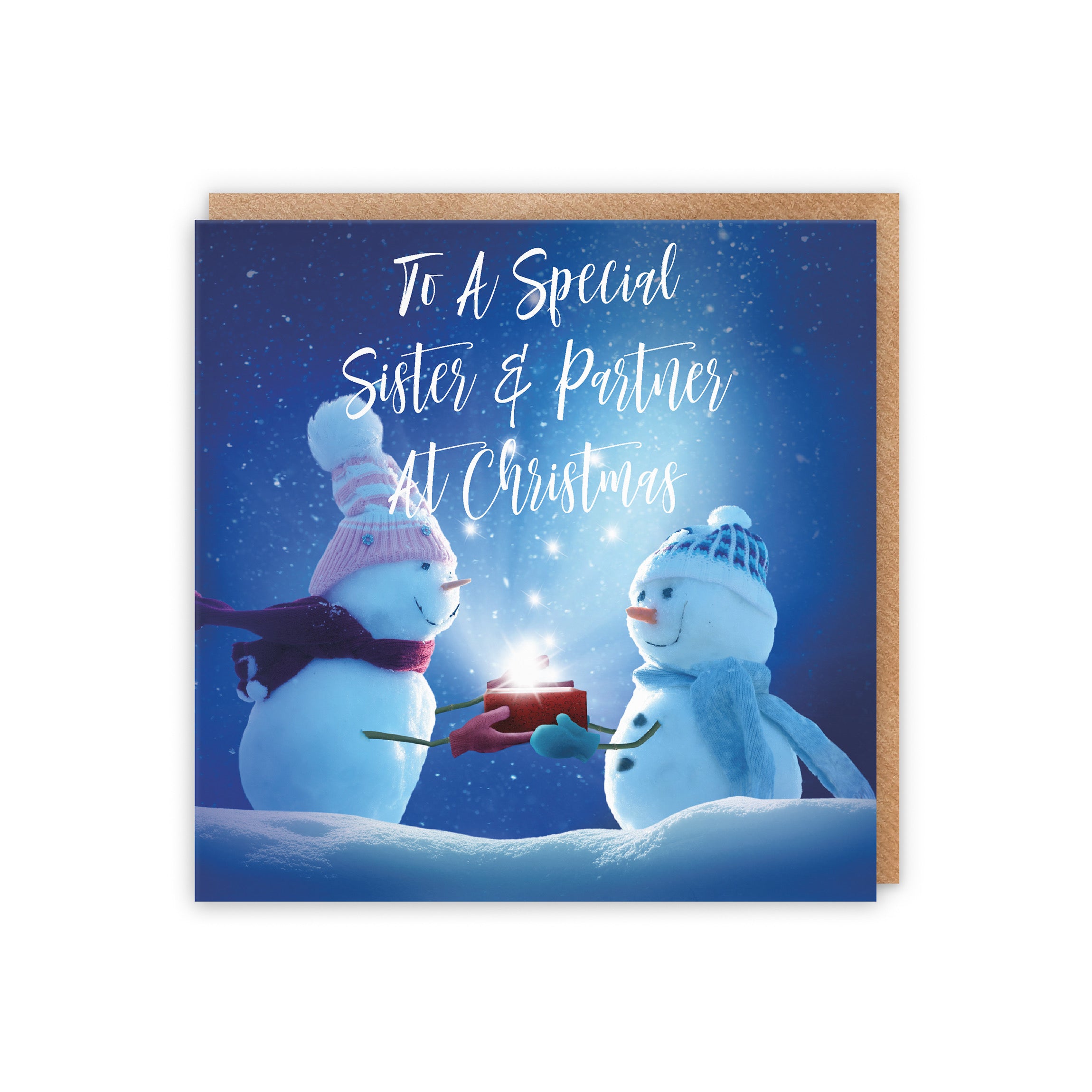 Sister And Partner Starry Night Christmas Card - Default Title (5056408134323)