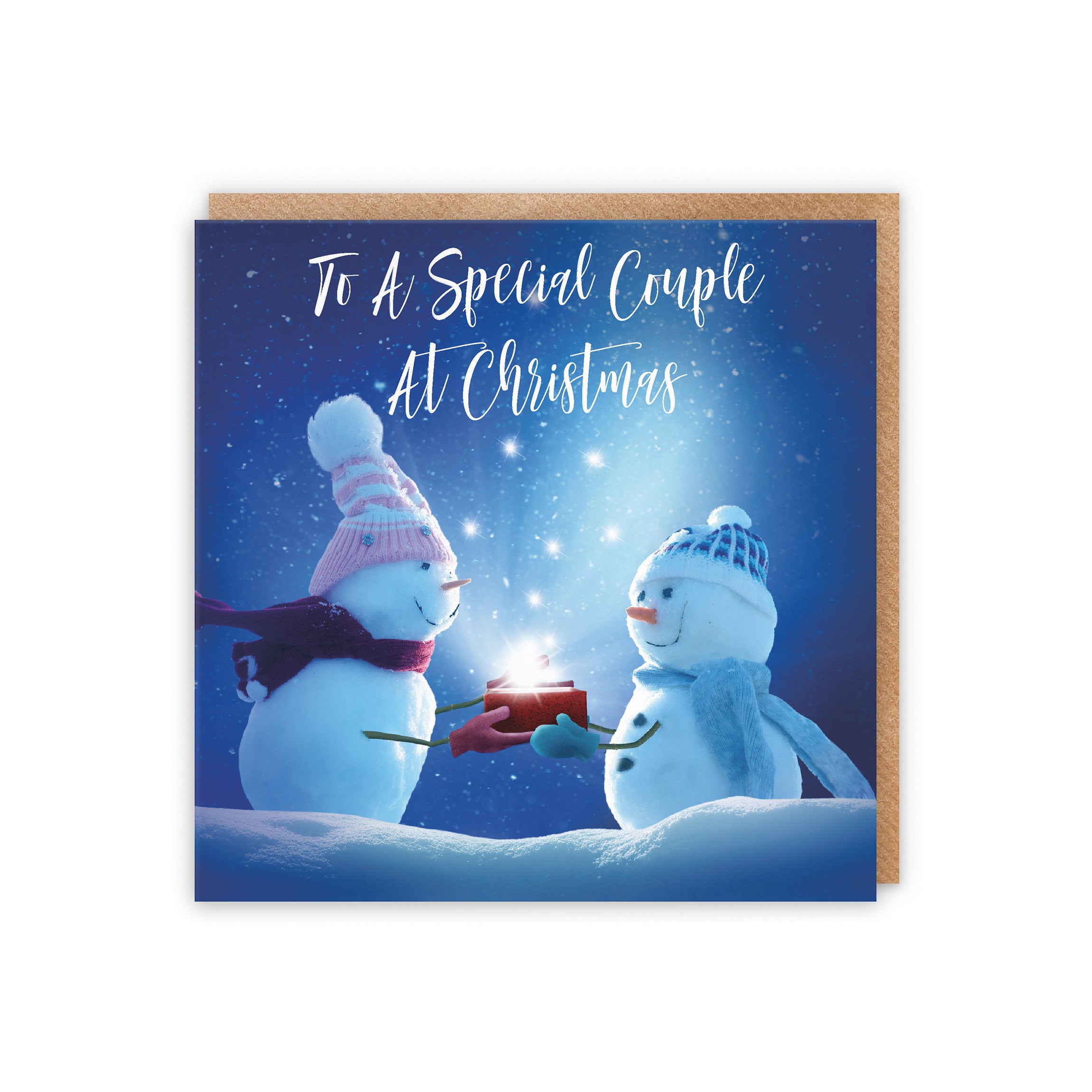 Couple Starry Night Christmas Card - Default Title (5056408134460)