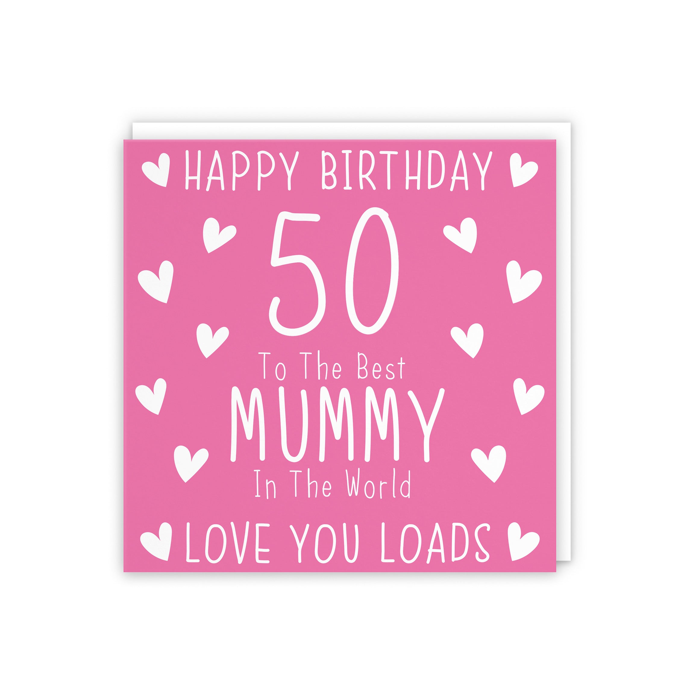 50th Mummy Birthday Card Iconic - Default Title (5056408135610)