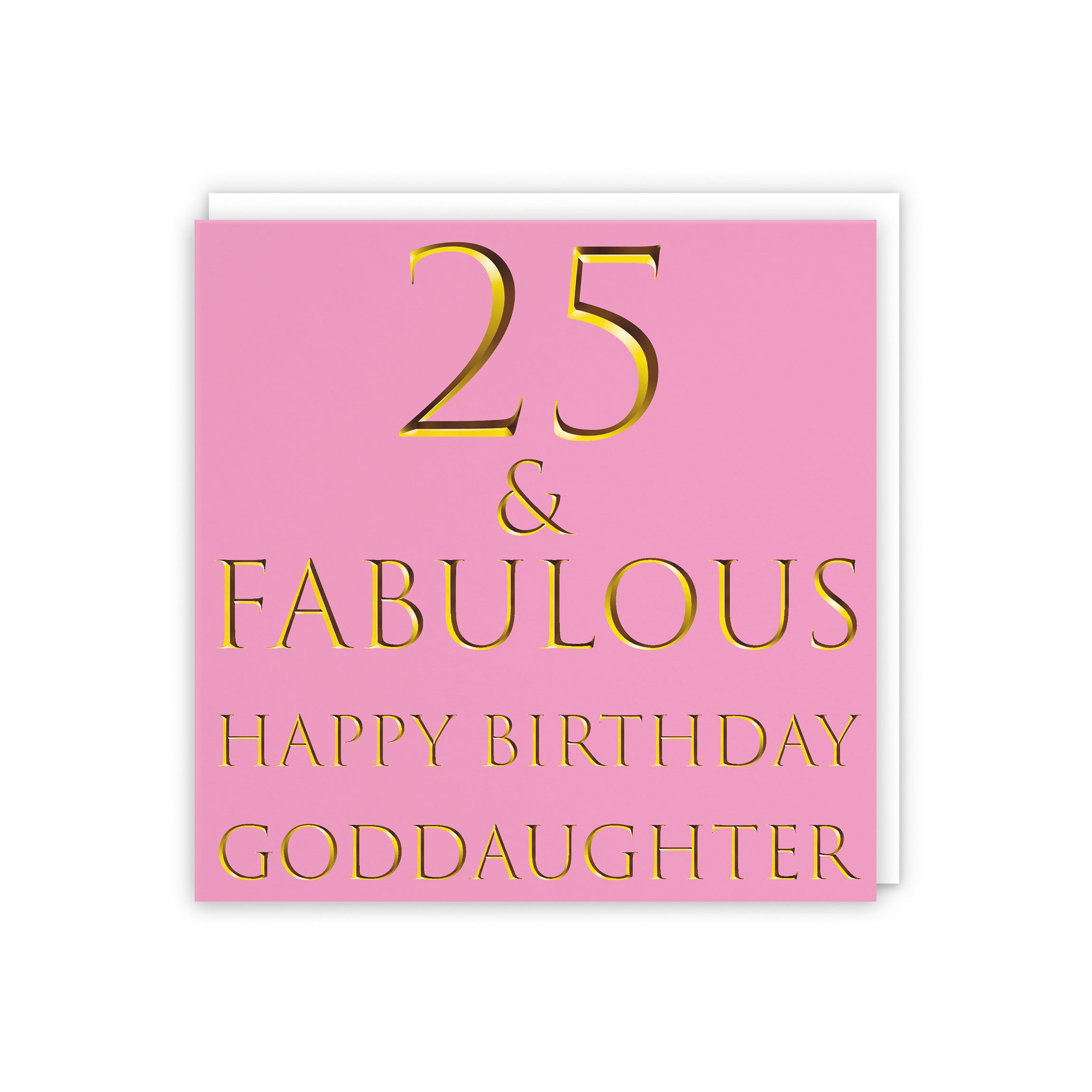 25th Goddaughter Birthday Card Fabulous - Default Title (5056408137973)