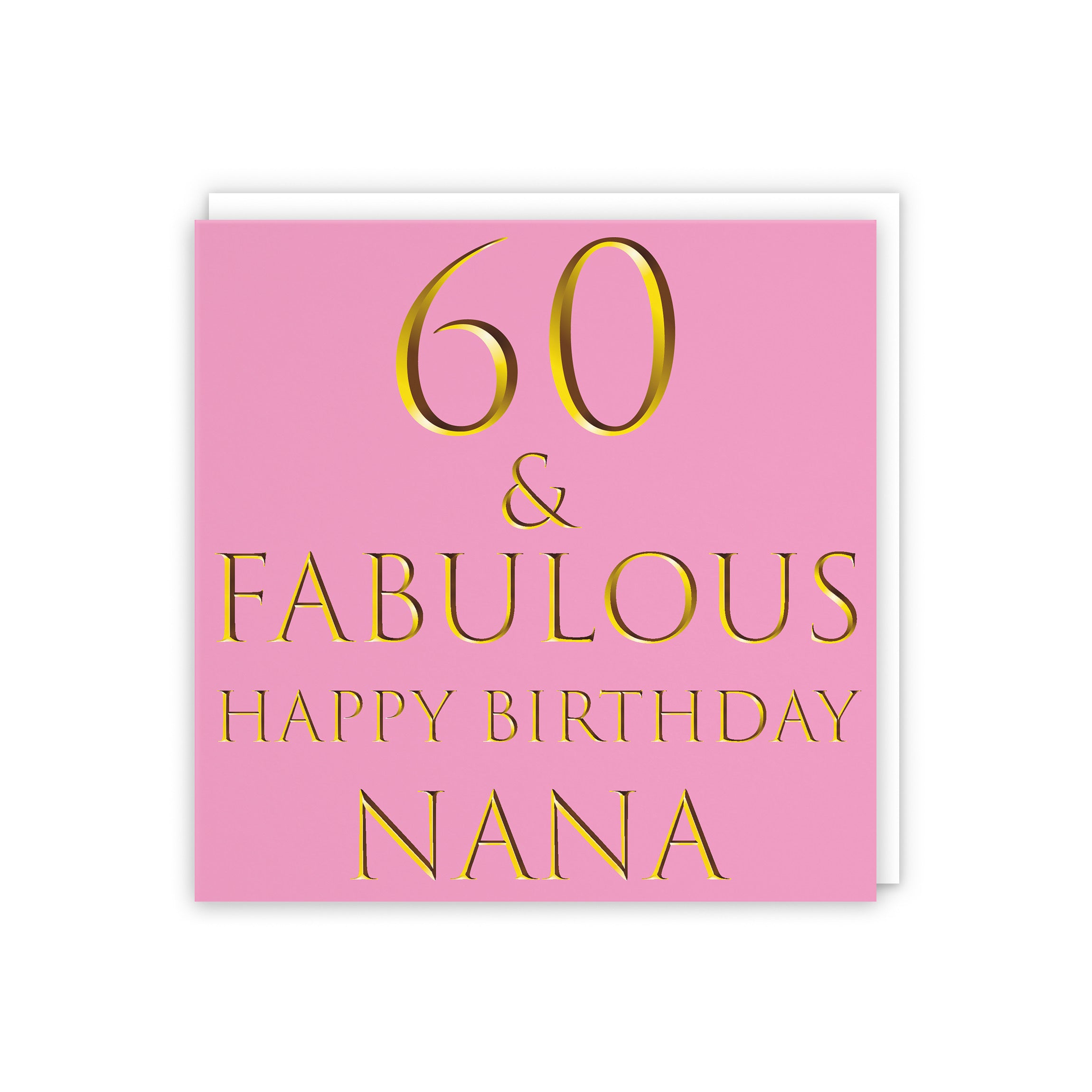60th Nana Birthday Card Fabulous - Default Title (5056408138024)