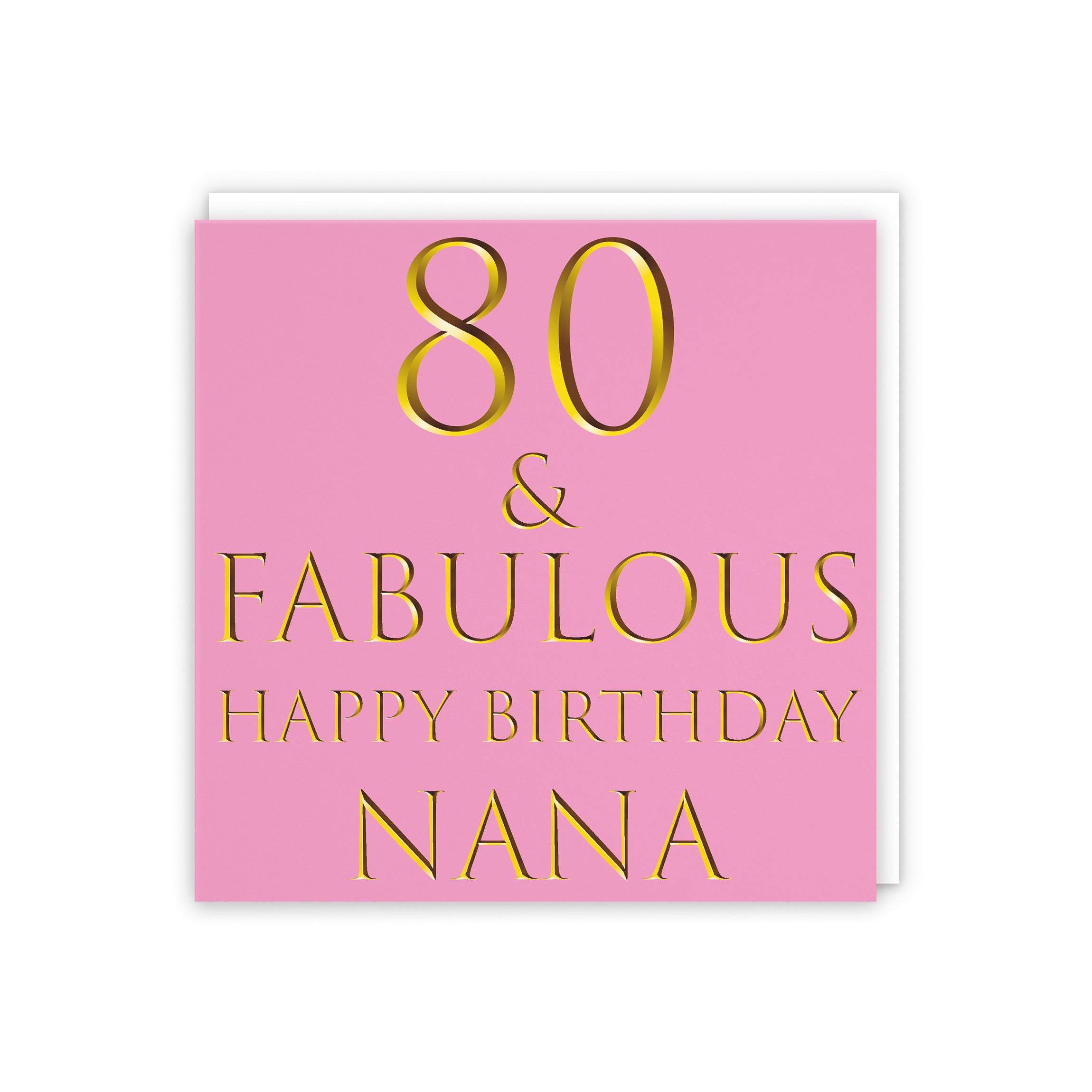 80th Nana Birthday Card Fabulous - Default Title (5056408138031)