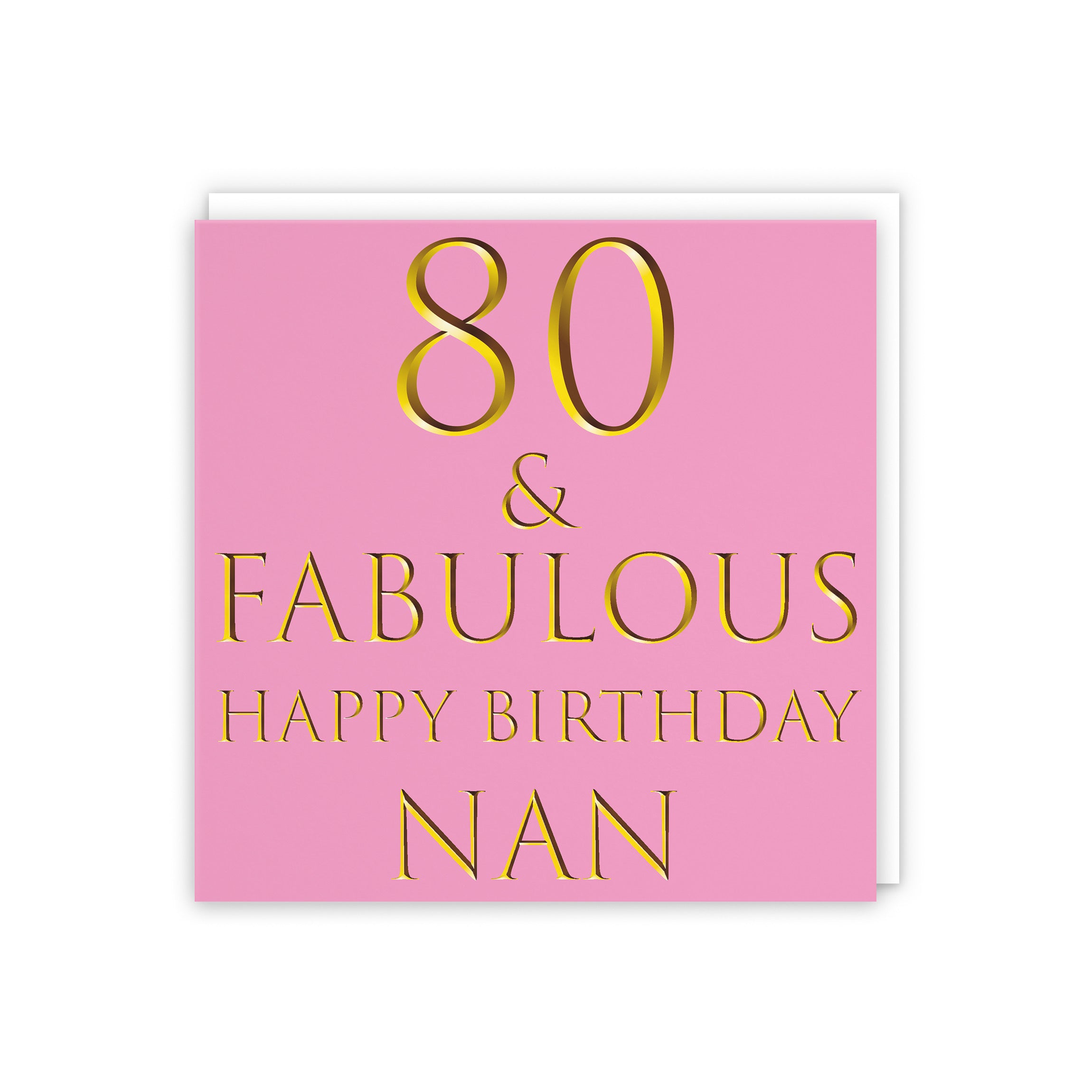 80th Nan Birthday Card Fabulous - Default Title (5056408138116)