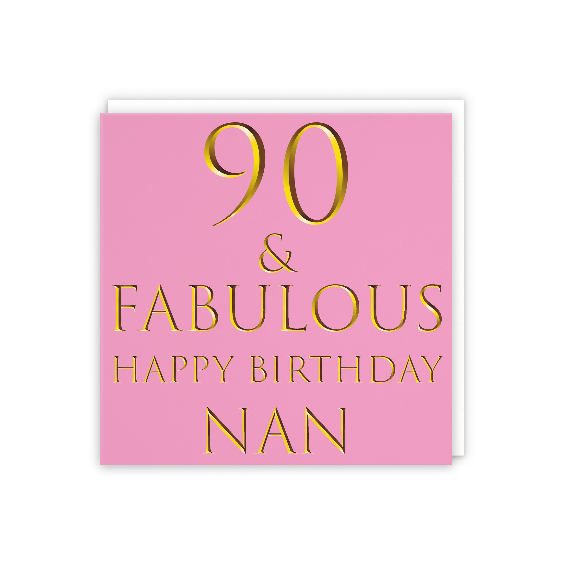 90th Nan Birthday Card Fabulous - Default Title (5056408138130)