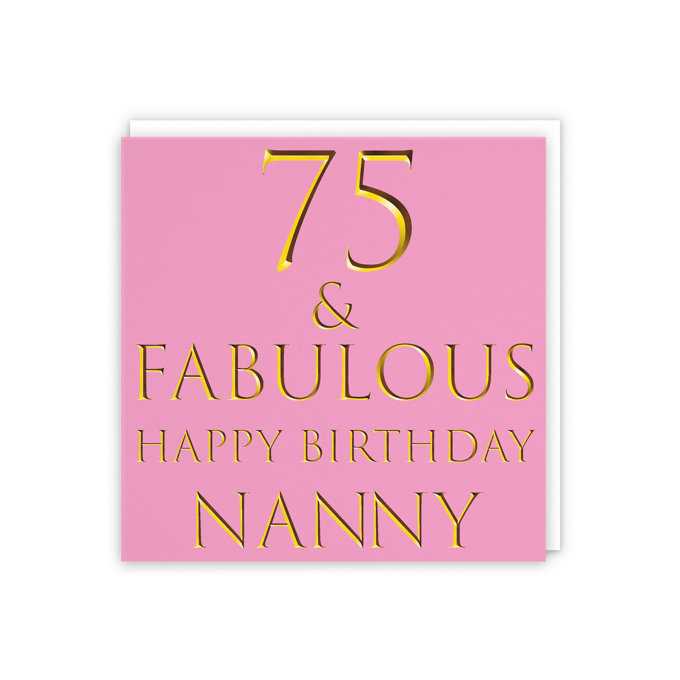 75th Nanny Birthday Card Fabulous - Default Title (5056408138406)