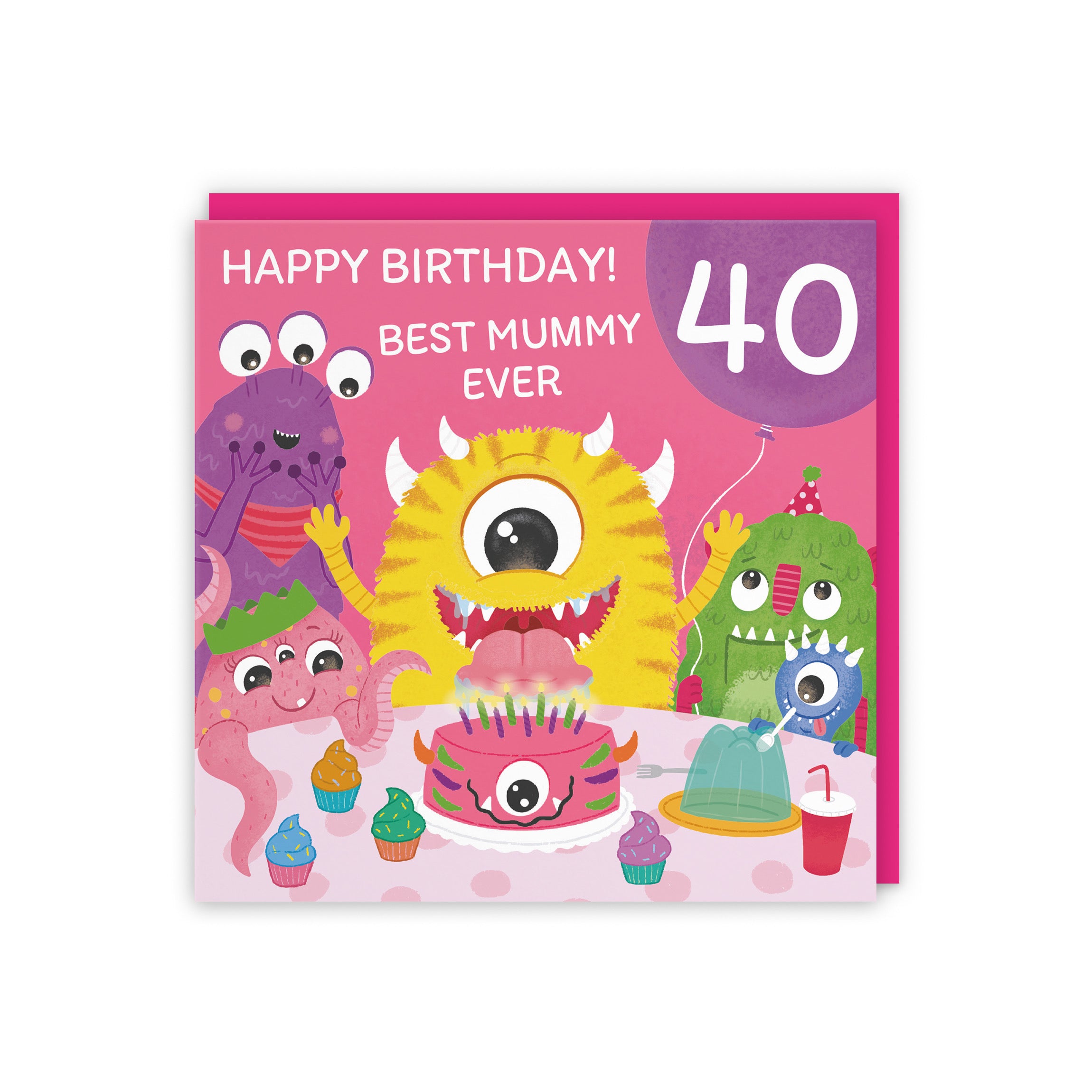 40th Mummy Monsters Party Birthday Card Imagination - Default Title (5056408146791)