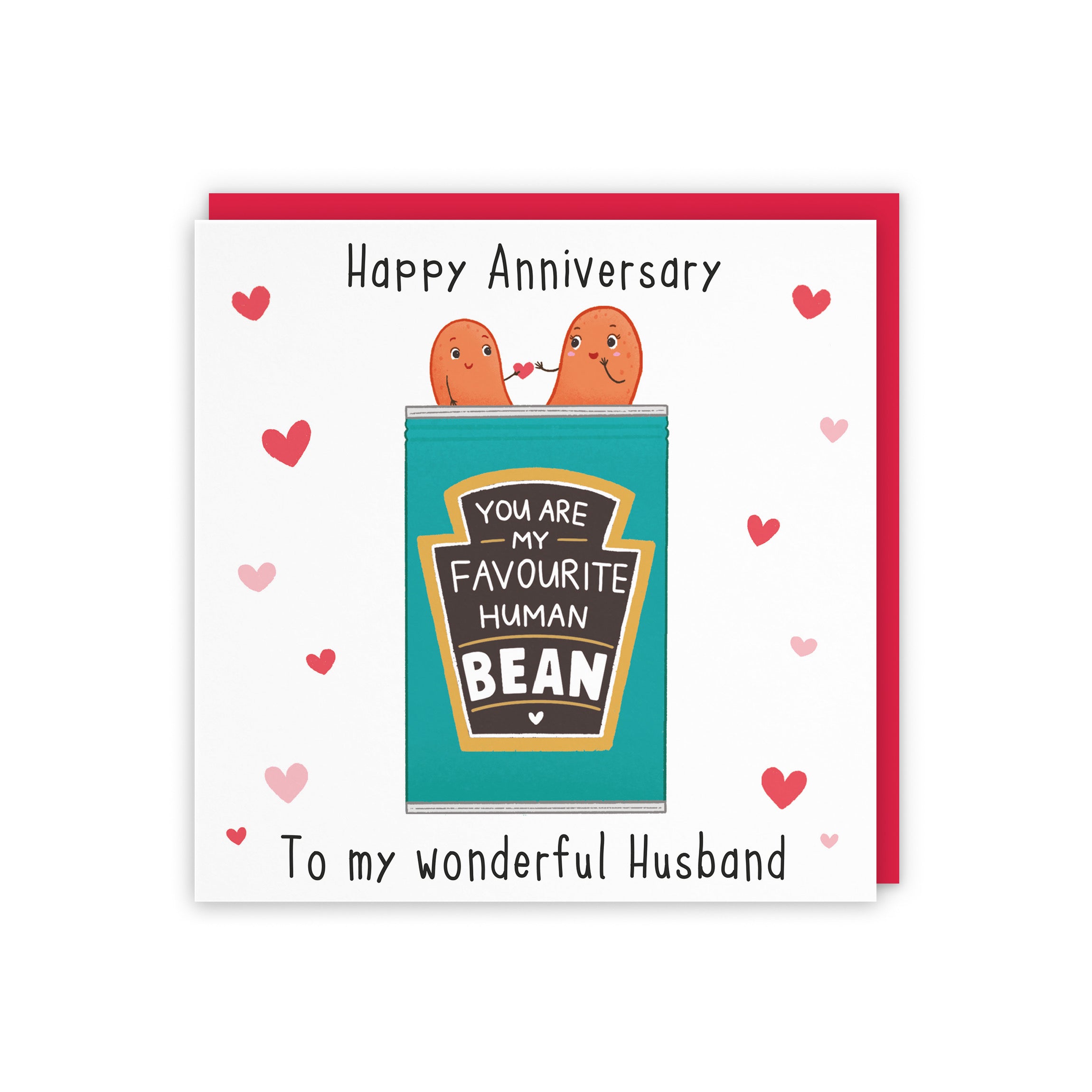 Husband Bean Anniversary Card Iconic - Default Title (5056408150651)