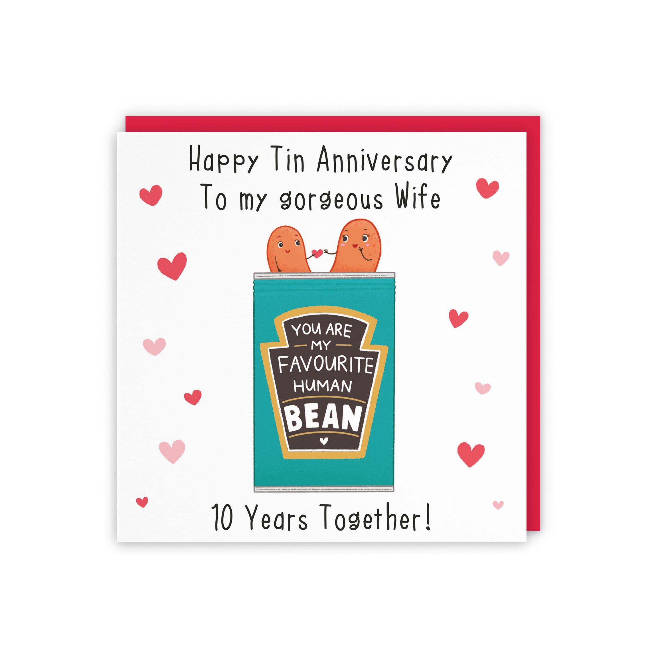 10th Wife Bean Anniversary Card Iconic - Default Title (5056408150767)