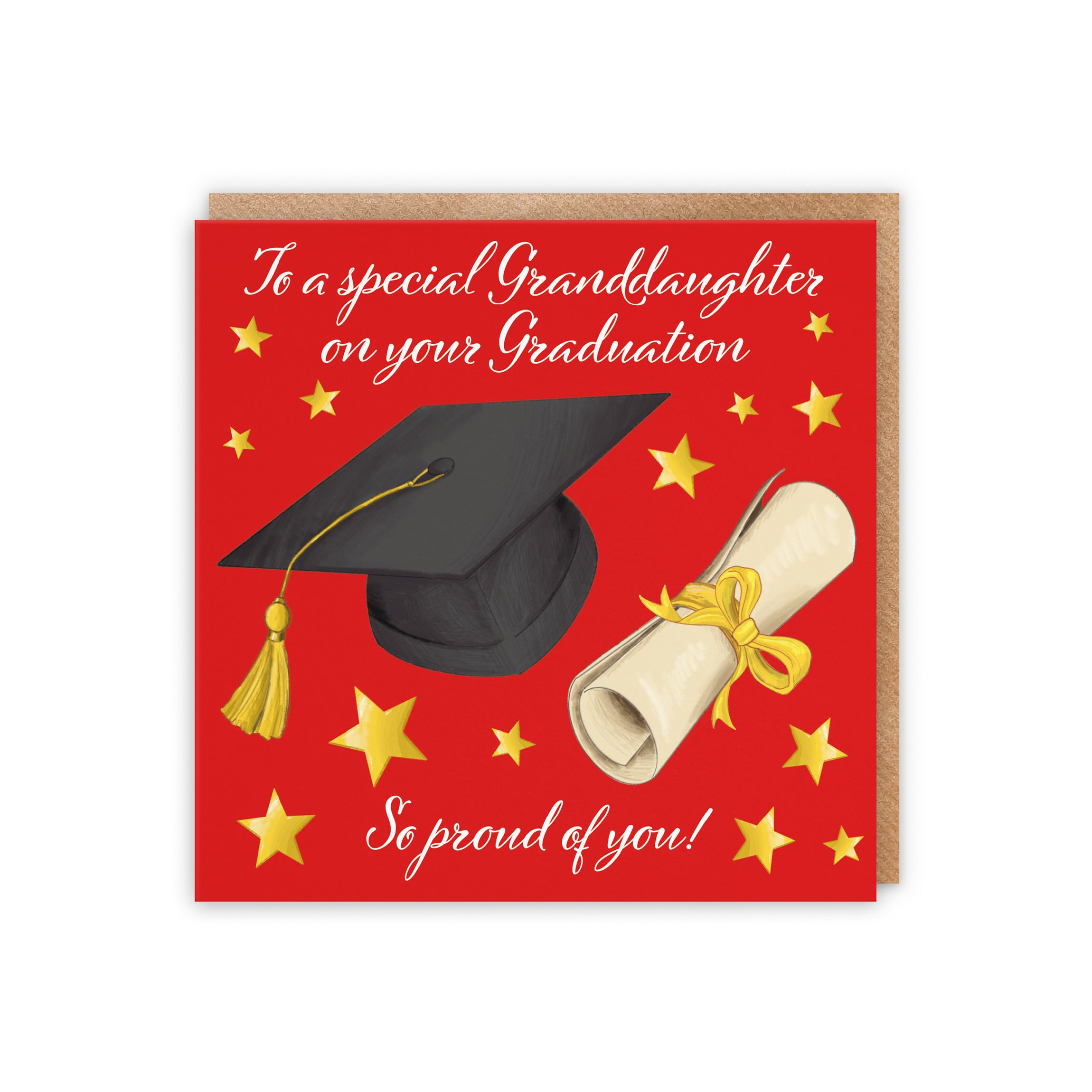 Granddaughter Graduation Congratulations Card Stars - Default Title (5056408150842)