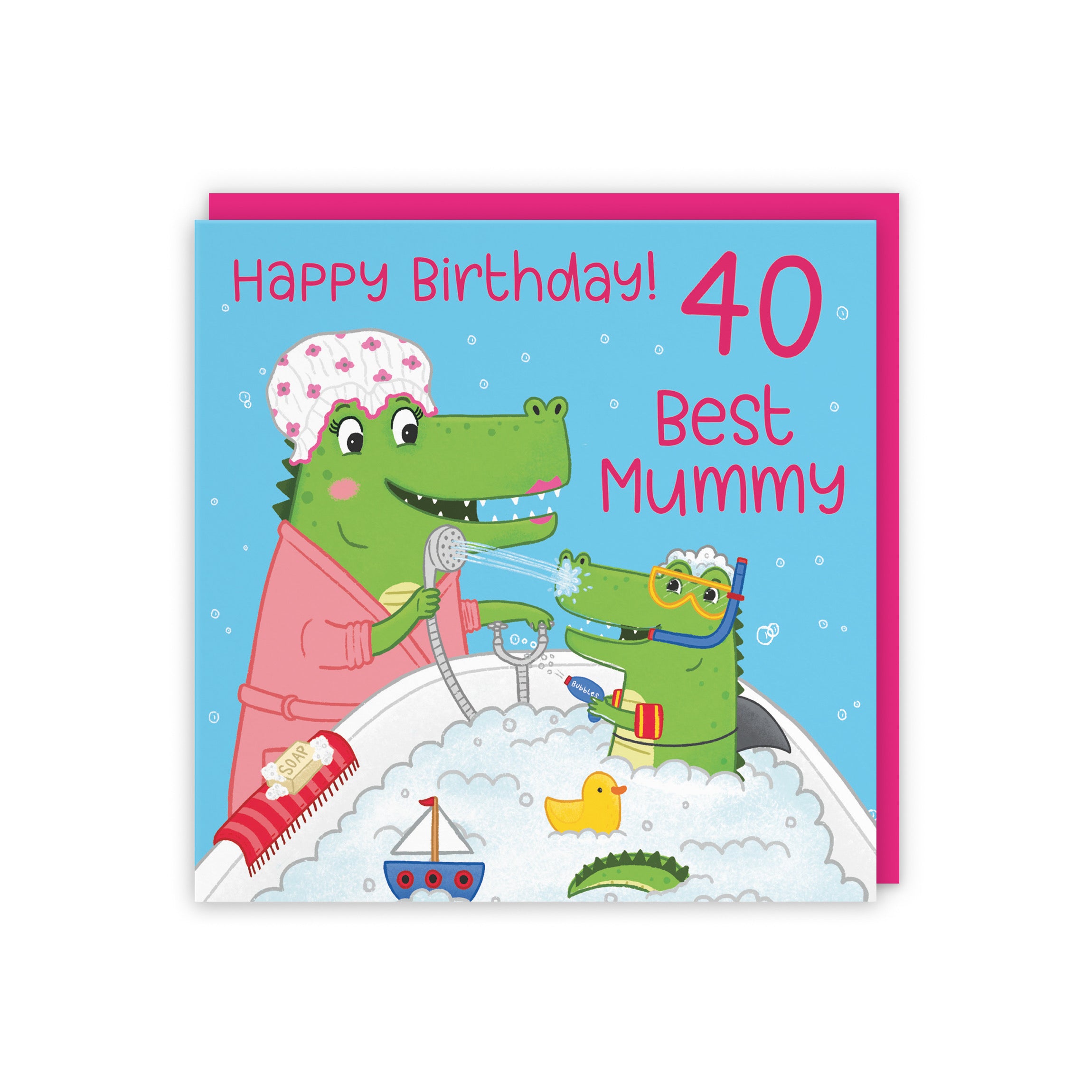 40th Mummy Crocodile Birthday Card Imagination - Default Title (5056408150996)