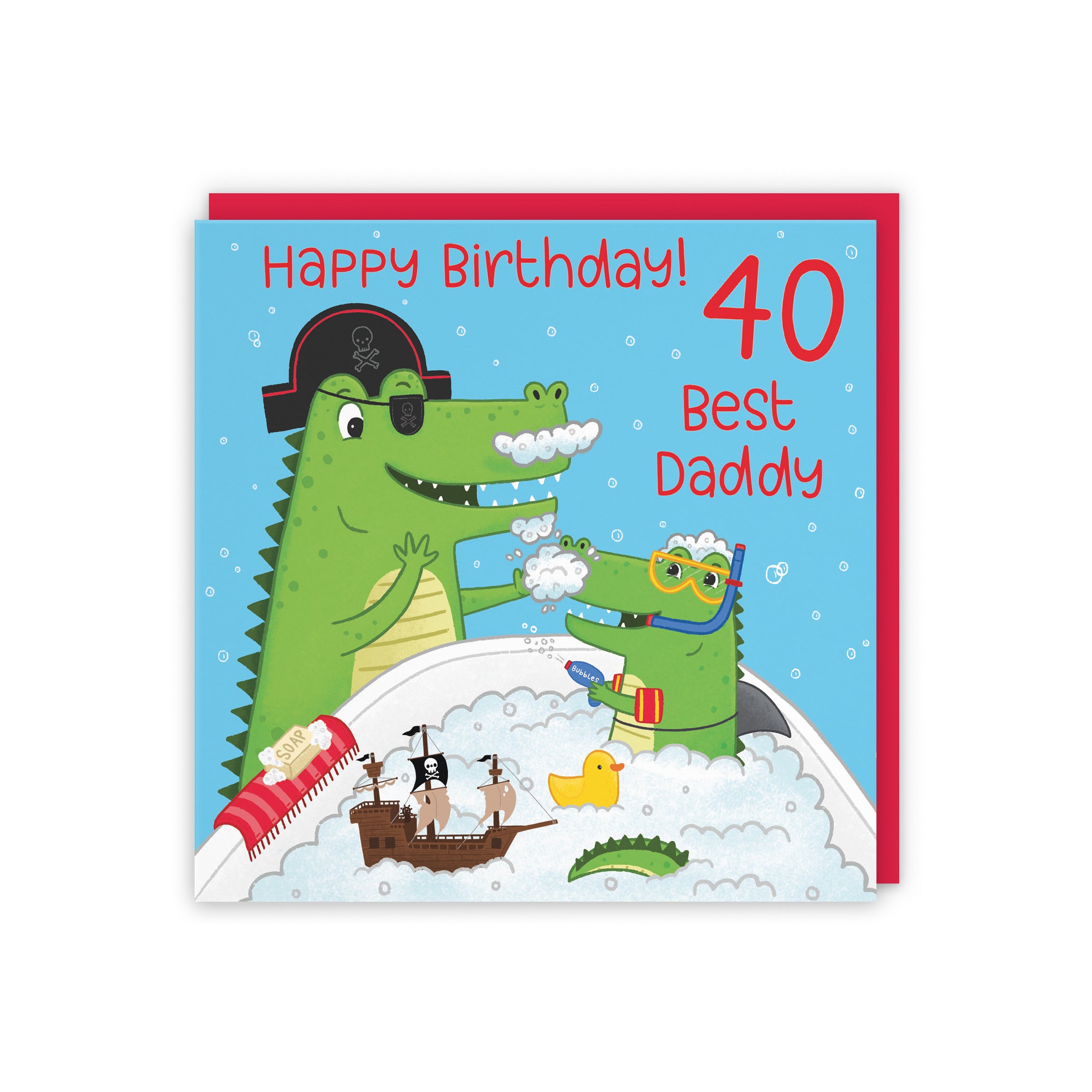 40th Daddy Crocodile Birthday Card Imagination - Default Title (5056408151054)