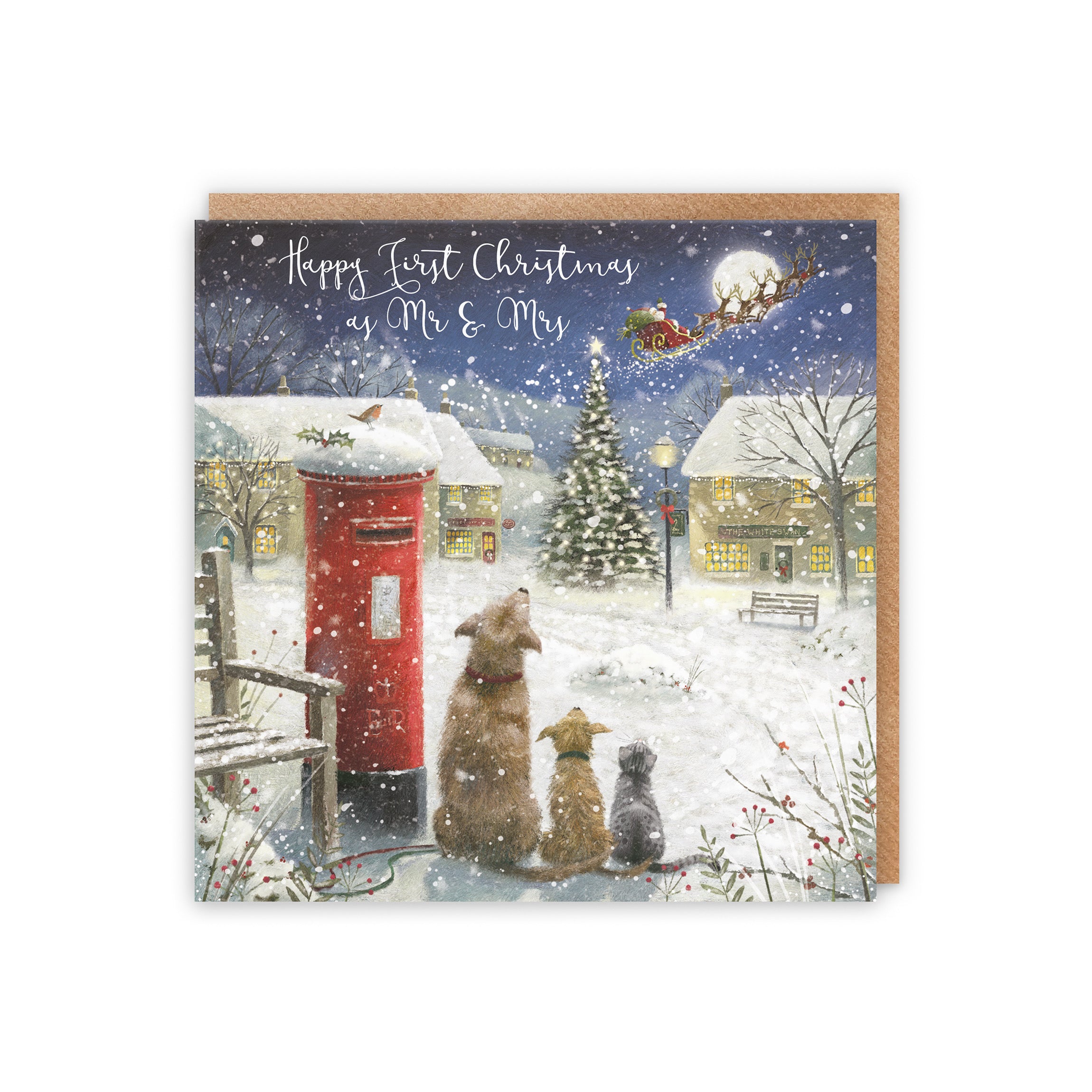 First Christmas As Mr And Mrs Magical Christmas Card For Couple Milo's Gallery - Default Title (5056408153935)