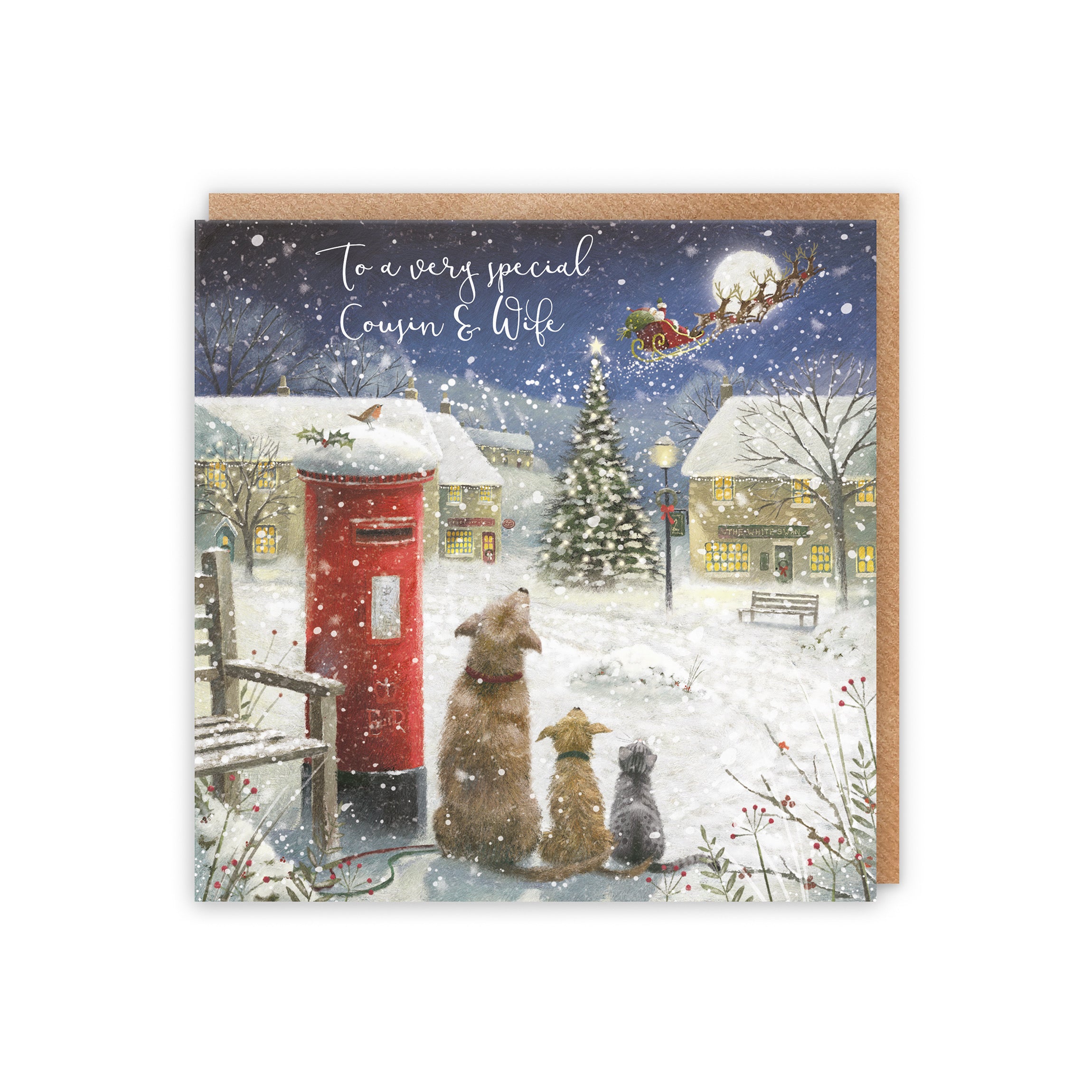 Cousin And Wife Magical Christmas Card Milo's Gallery - Default Title (5056408155076)