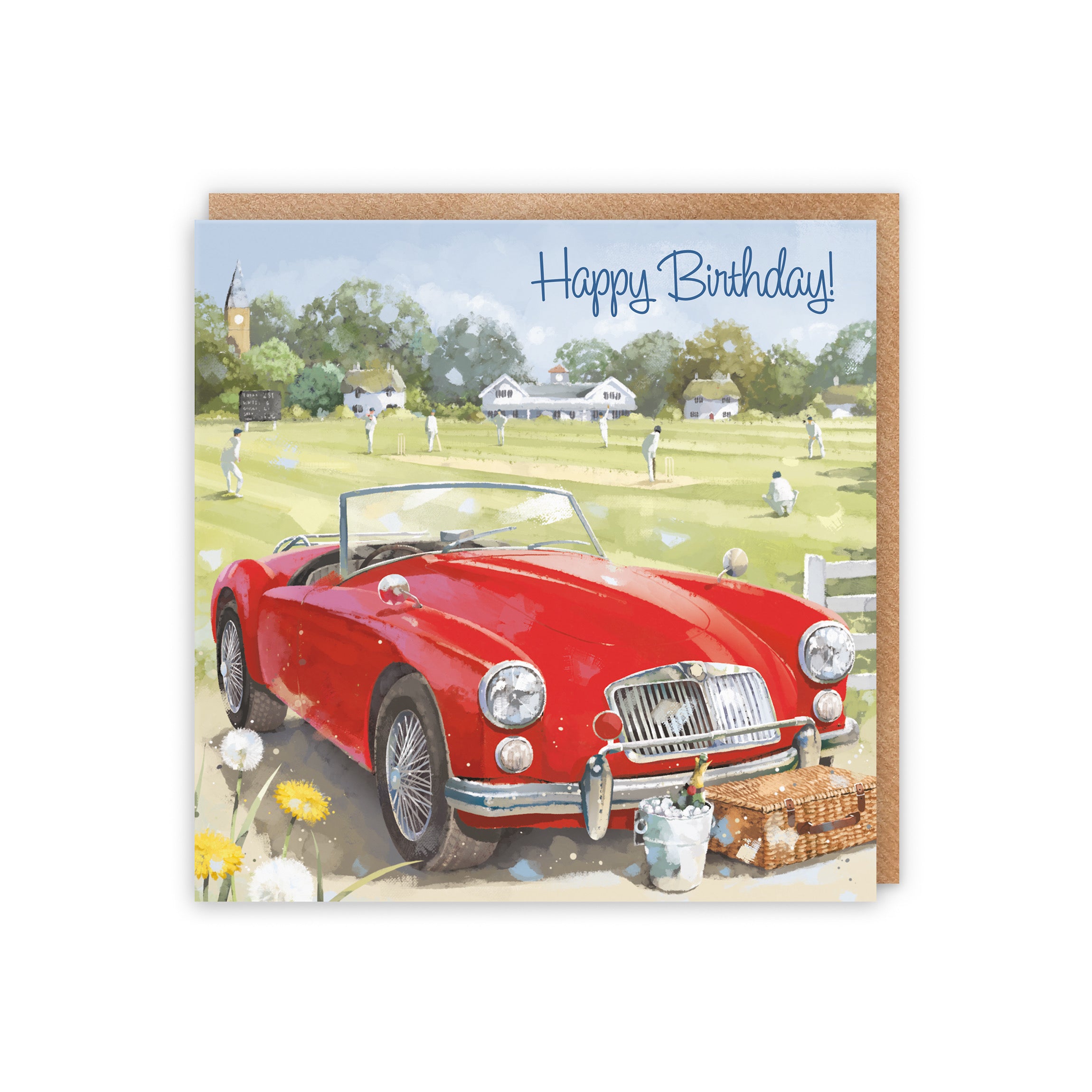 Classic Sports Car Birthday Card Milo's Gallery - Default Title (5056408157643)