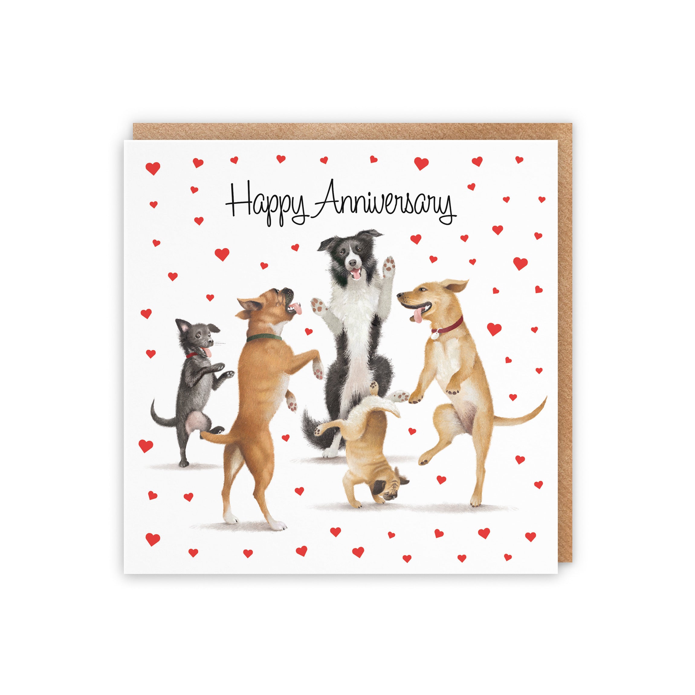 Dancing Dogs Anniversary Card Milo's Gallery - Default Title (5056408164054)