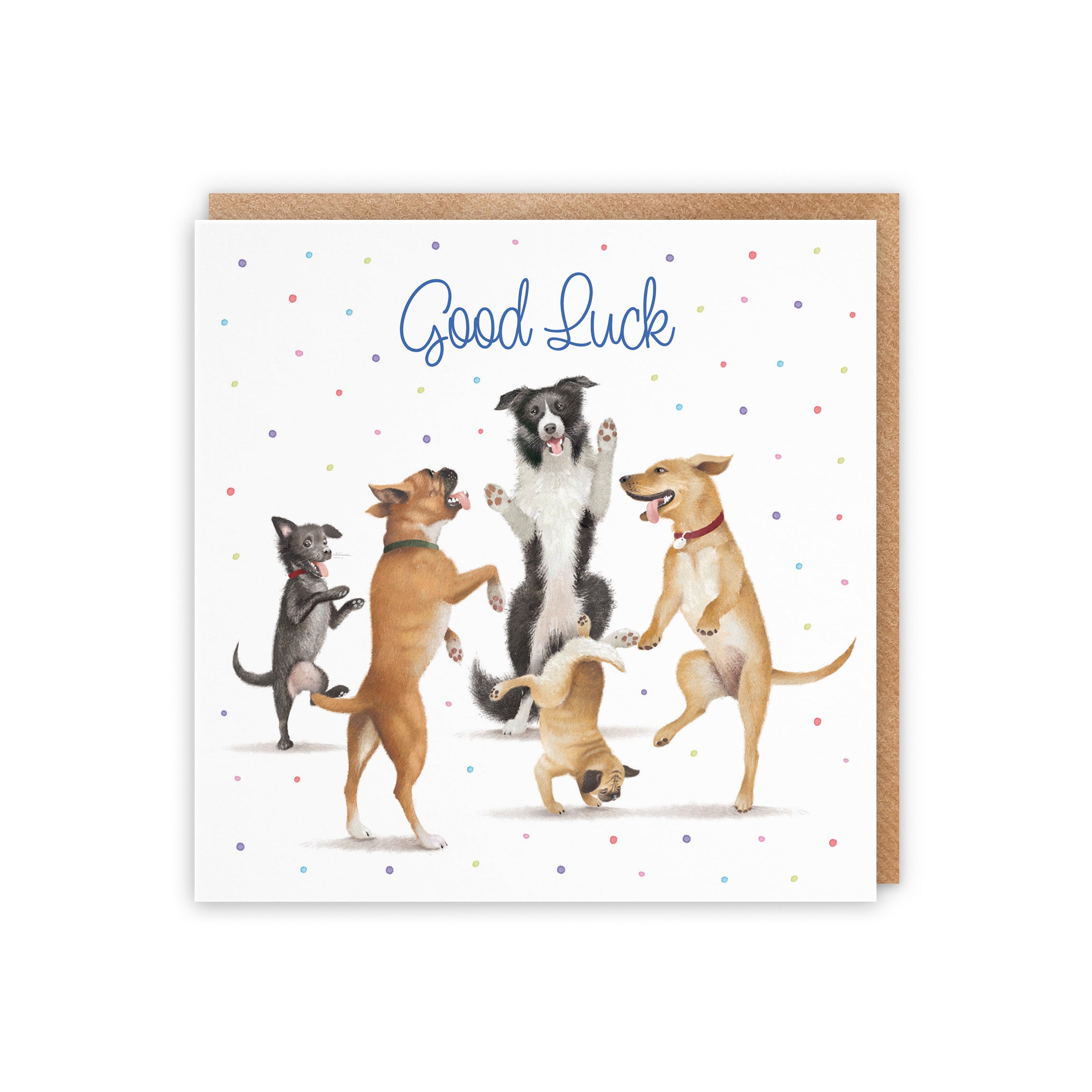 Good Luck Card Dancing Dogs Milo's Gallery - Default Title (5056408164108)