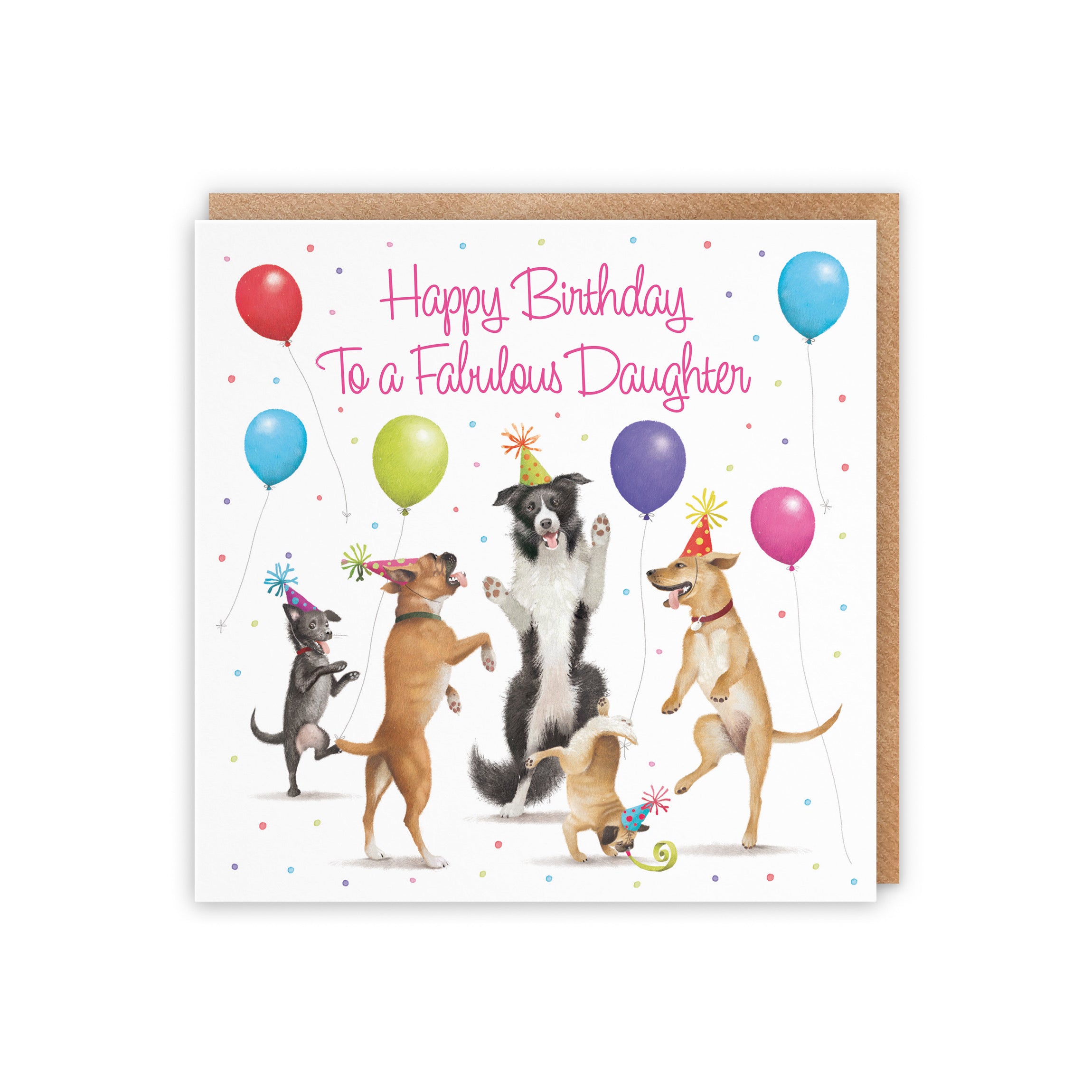 Daughter Birthday Card Dancing Dogs Milo's Gallery - Default Title (5056408164450)