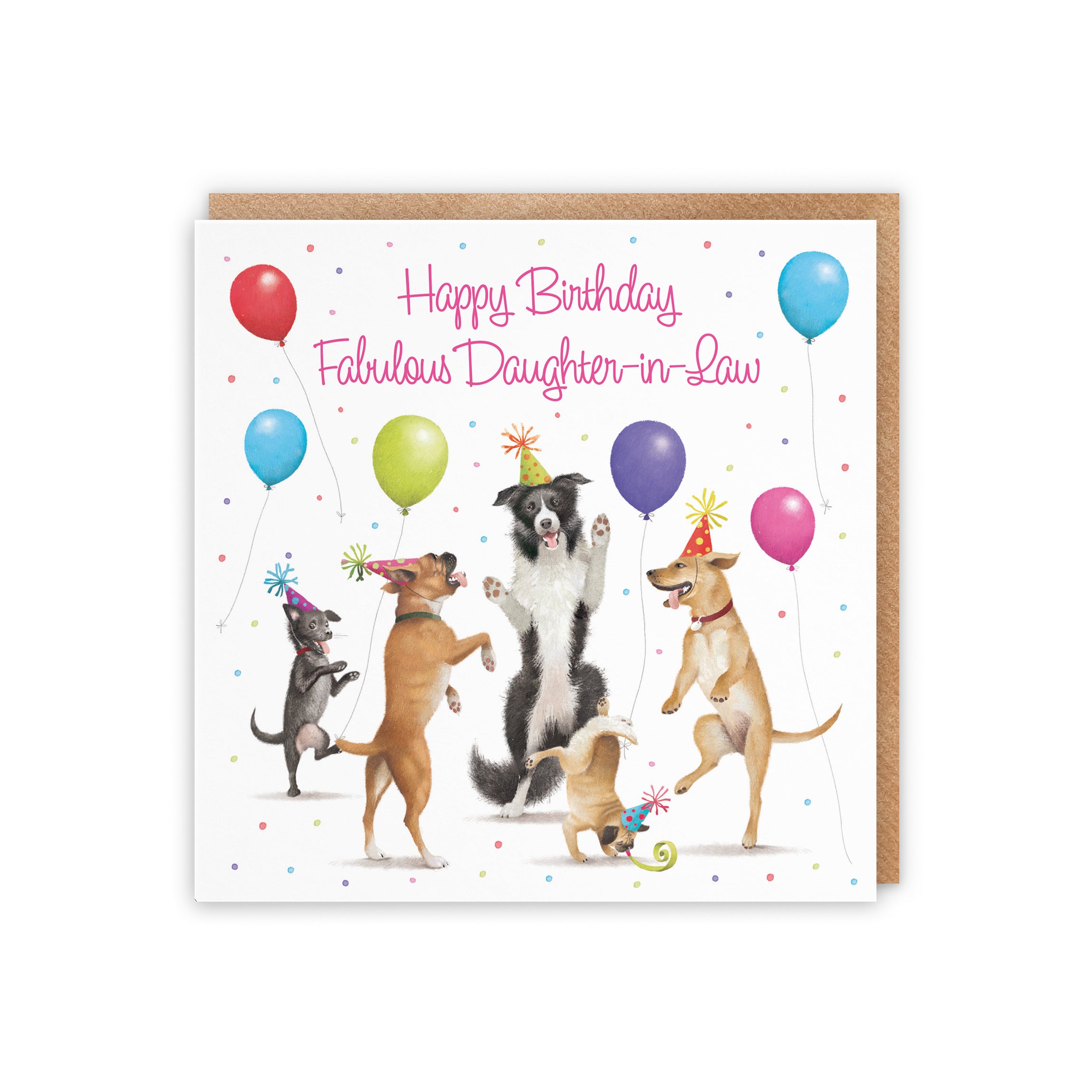 Daughter-in-Law Birthday Card Dancing Dogs Milo's Gallery - Default Title (5056408164498)