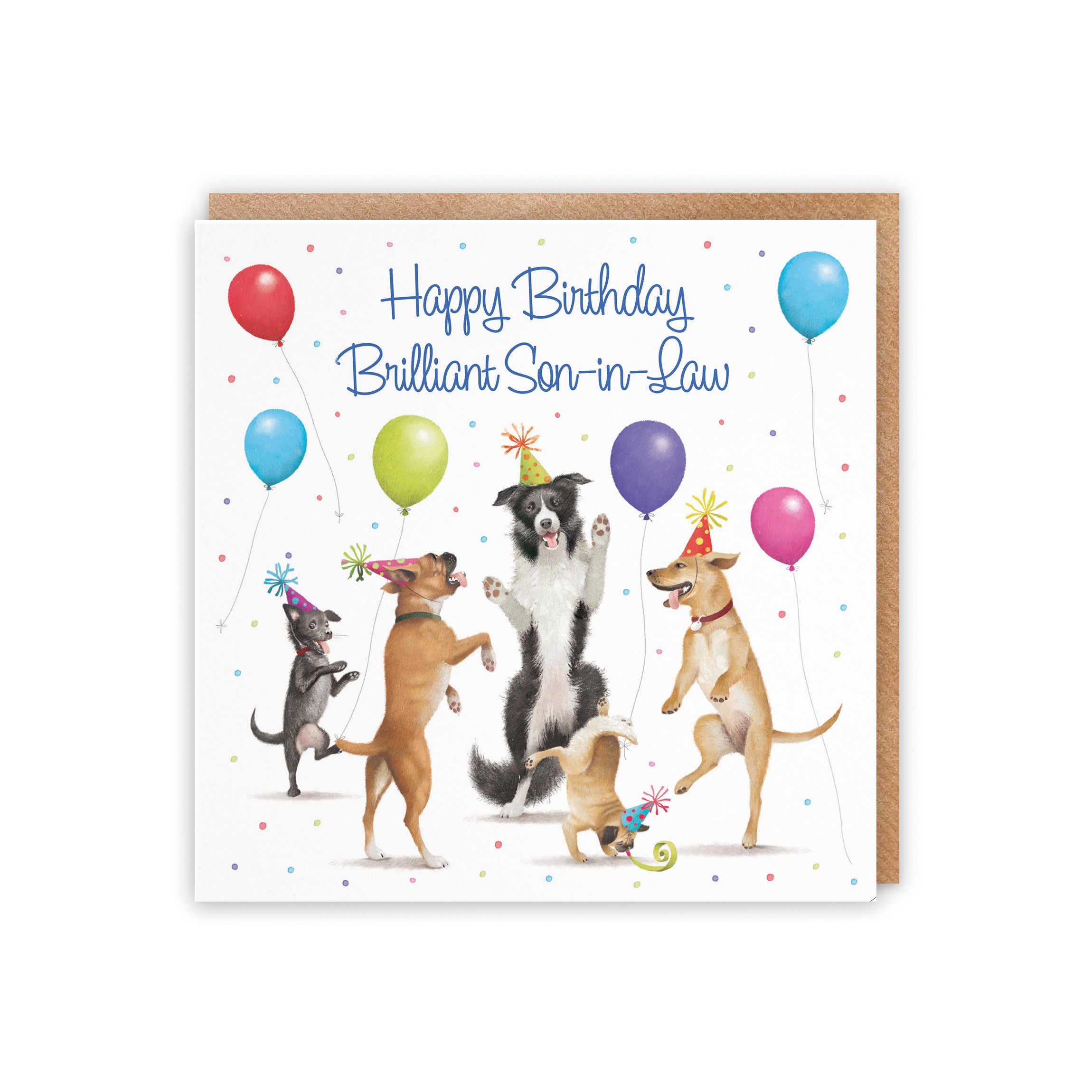 Son-in-Law Birthday Card Dancing Dogs Milo's Gallery - Default Title (5056408164597)