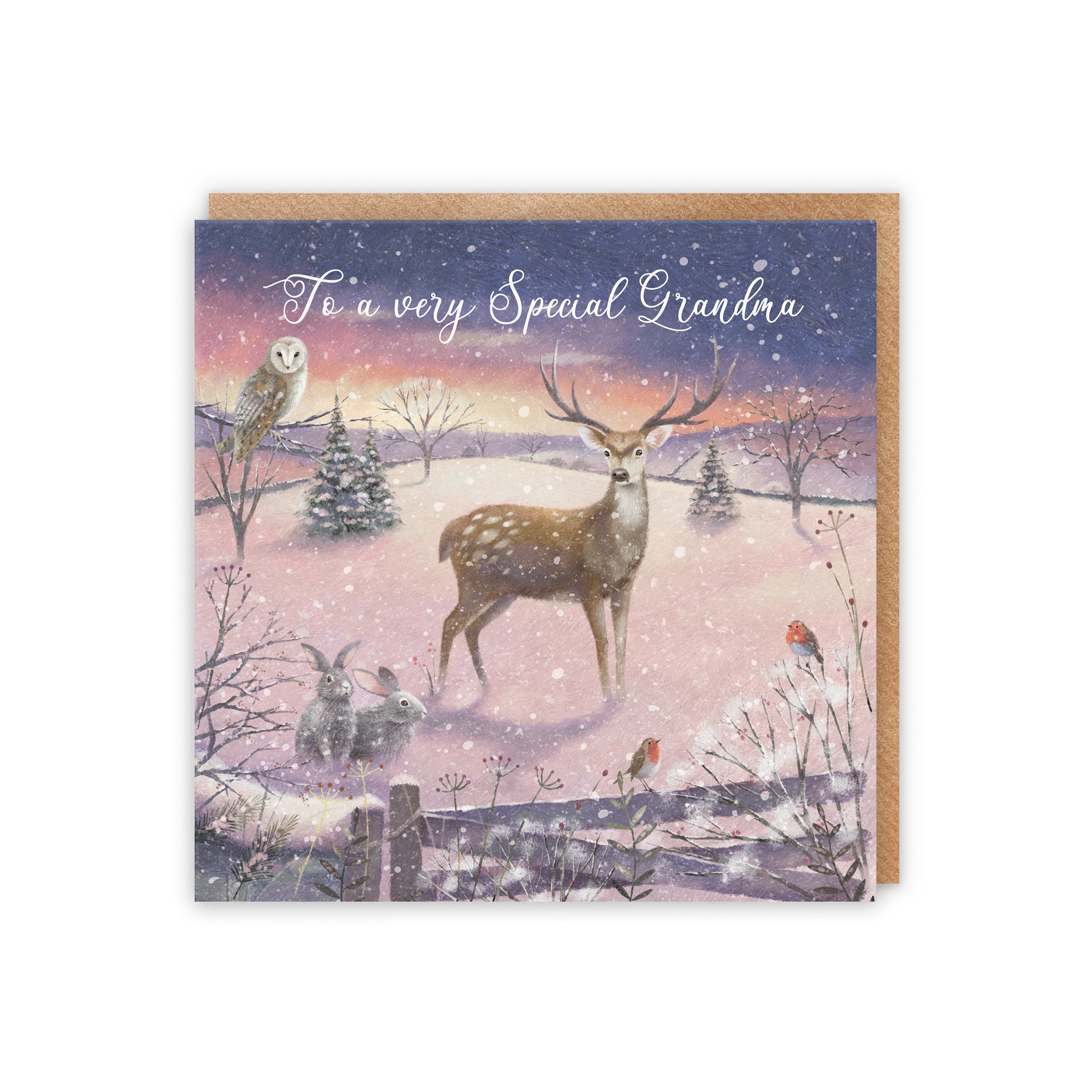 Grandma Christmas Card 'The Stag' Milo's Gallery - Default Title (5056408166508)