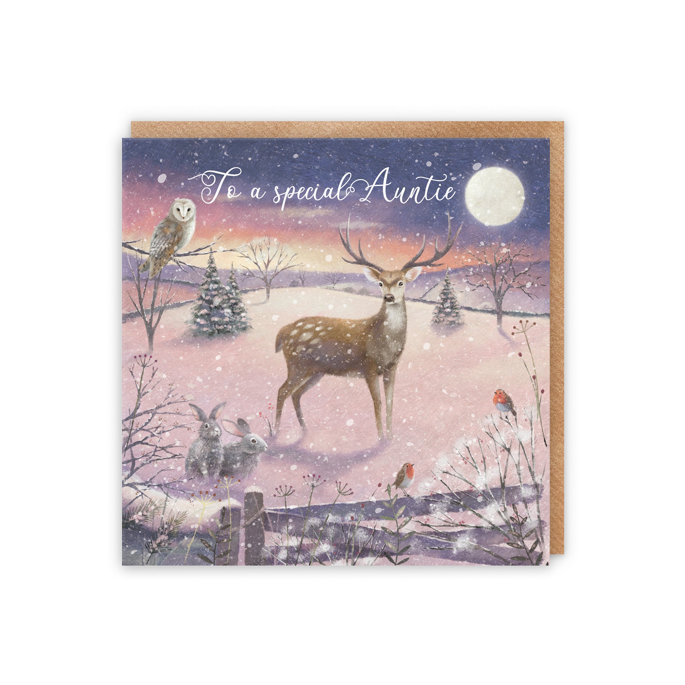 Auntie Christmas Card 'The Stag' Milo's Gallery - Default Title (5056408166683)