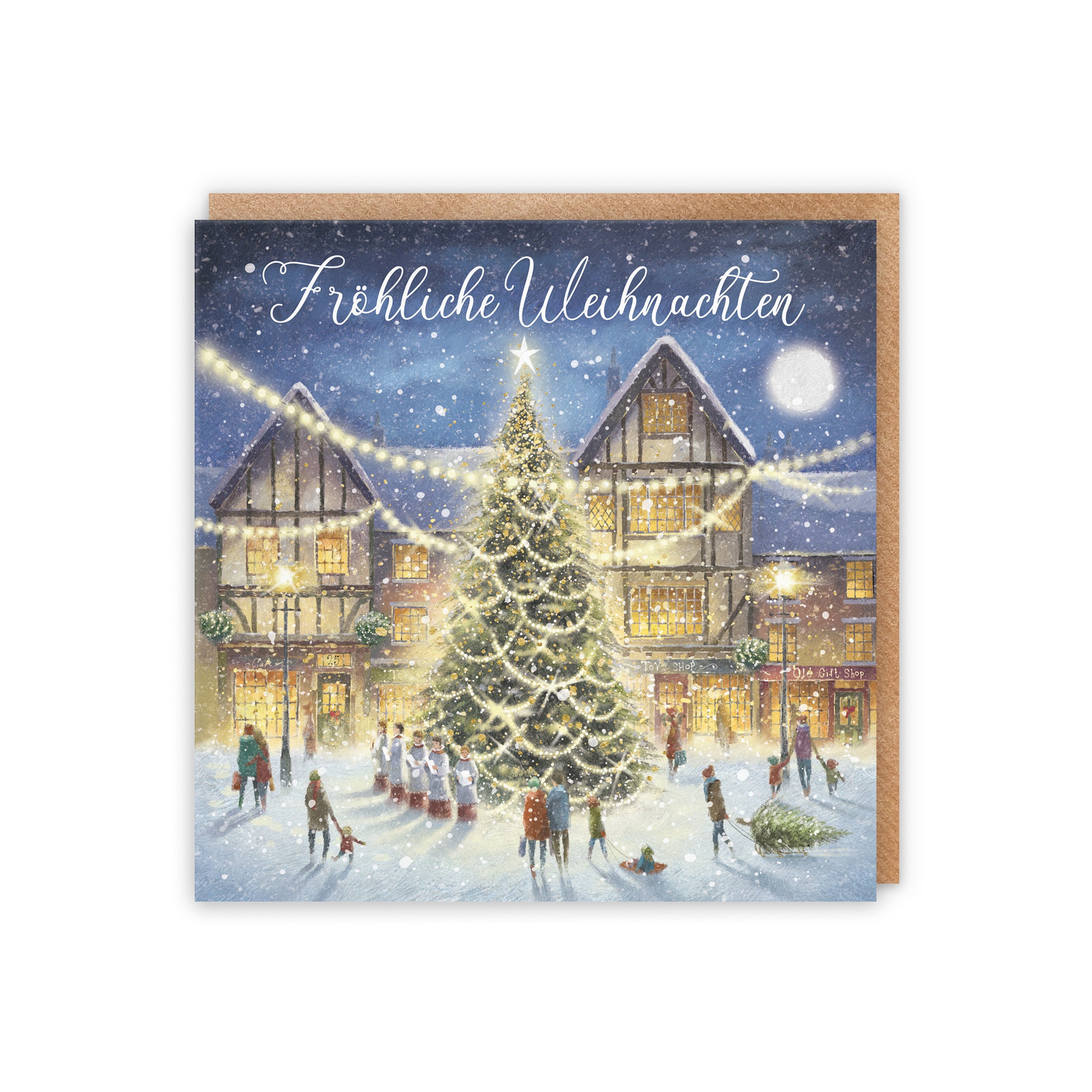 German Language Christmas Card 'Christmas Eve' Milo's Gallery - Default Title (5056408167420)