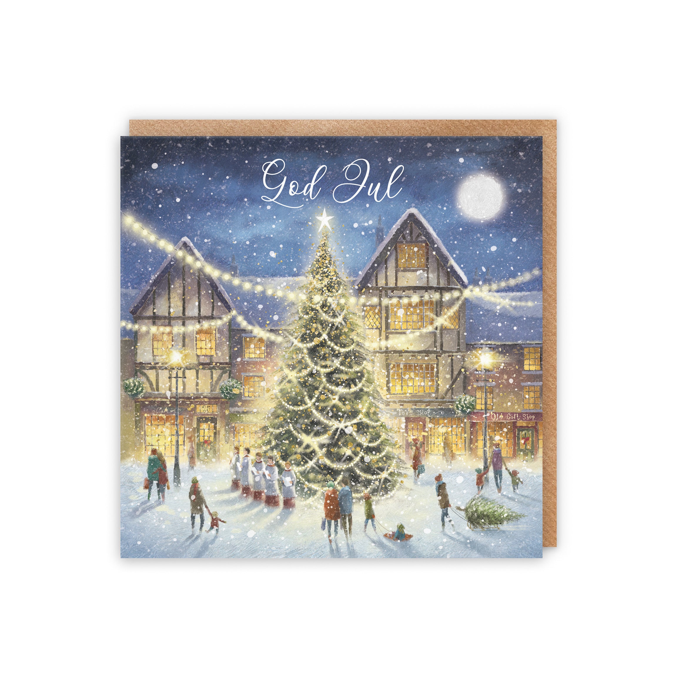 Swedish Language Christmas Card 'Christmas Eve' Milo's Gallery - Default Title (5056408167437)