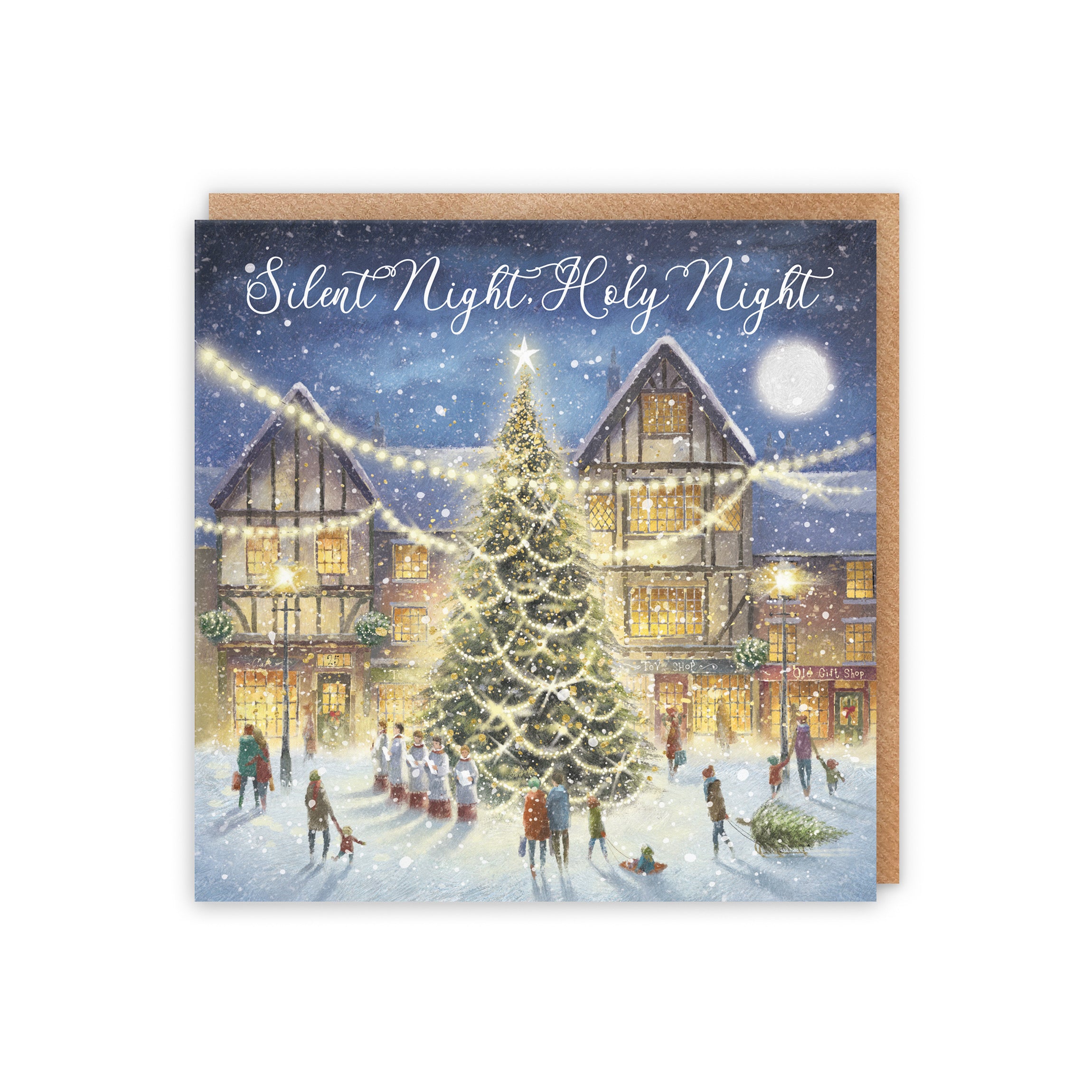 Christian Religious Christmas Card Silent Night Holy Night 'Christmas Eve' - Default Title (5056408167581)