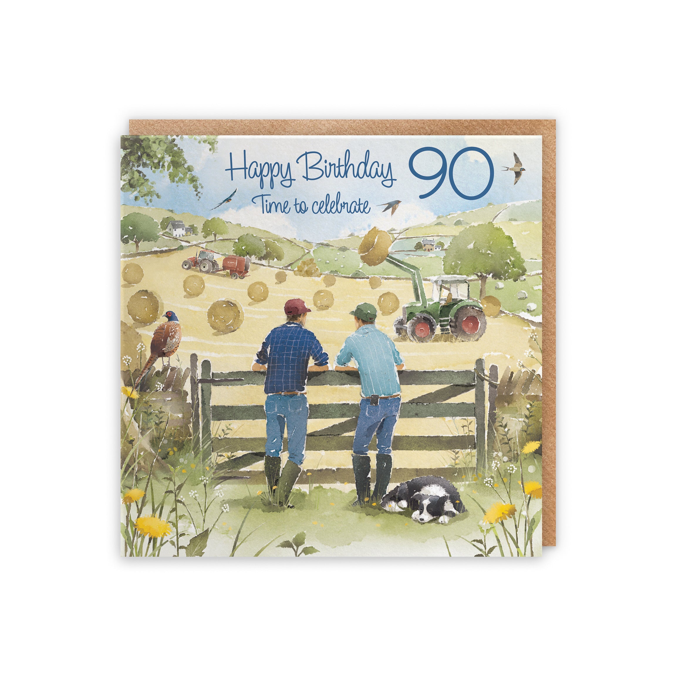 90th Birthday Card Haymaking Milo's Gallery - Default Title (5056408173131)