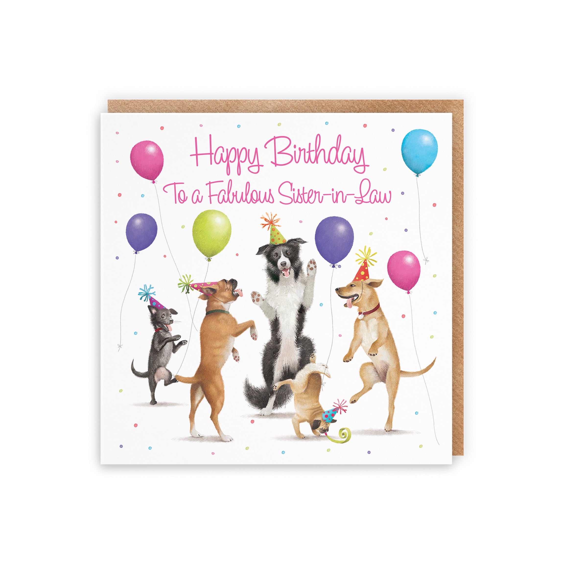 Sister-in-Law Birthday Card Dancing Dogs Milo's Gallery - Default Title (5056408179850)