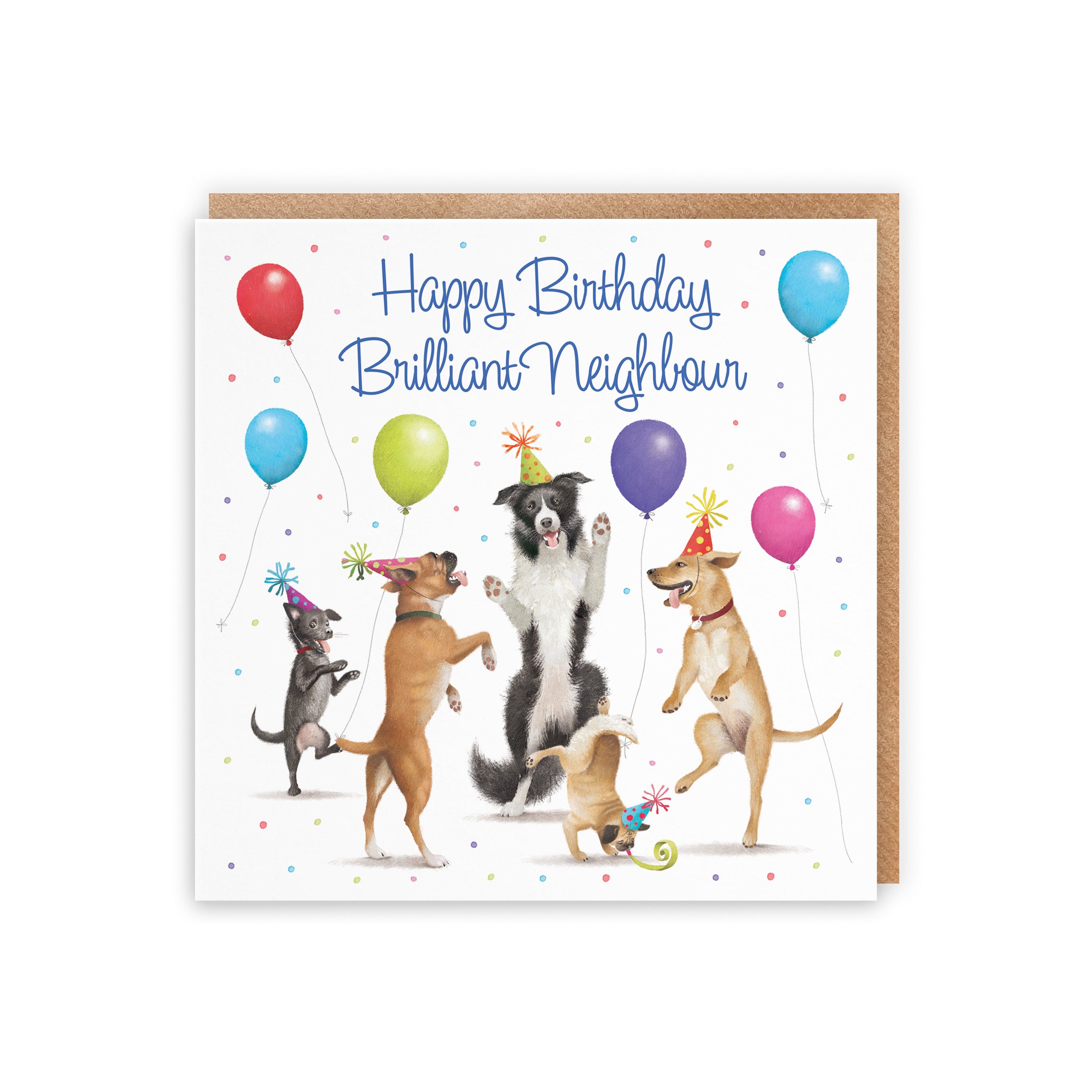 Neighbour Birthday Card Dancing Dogs Milo's Gallery - Default Title (5056408180023)