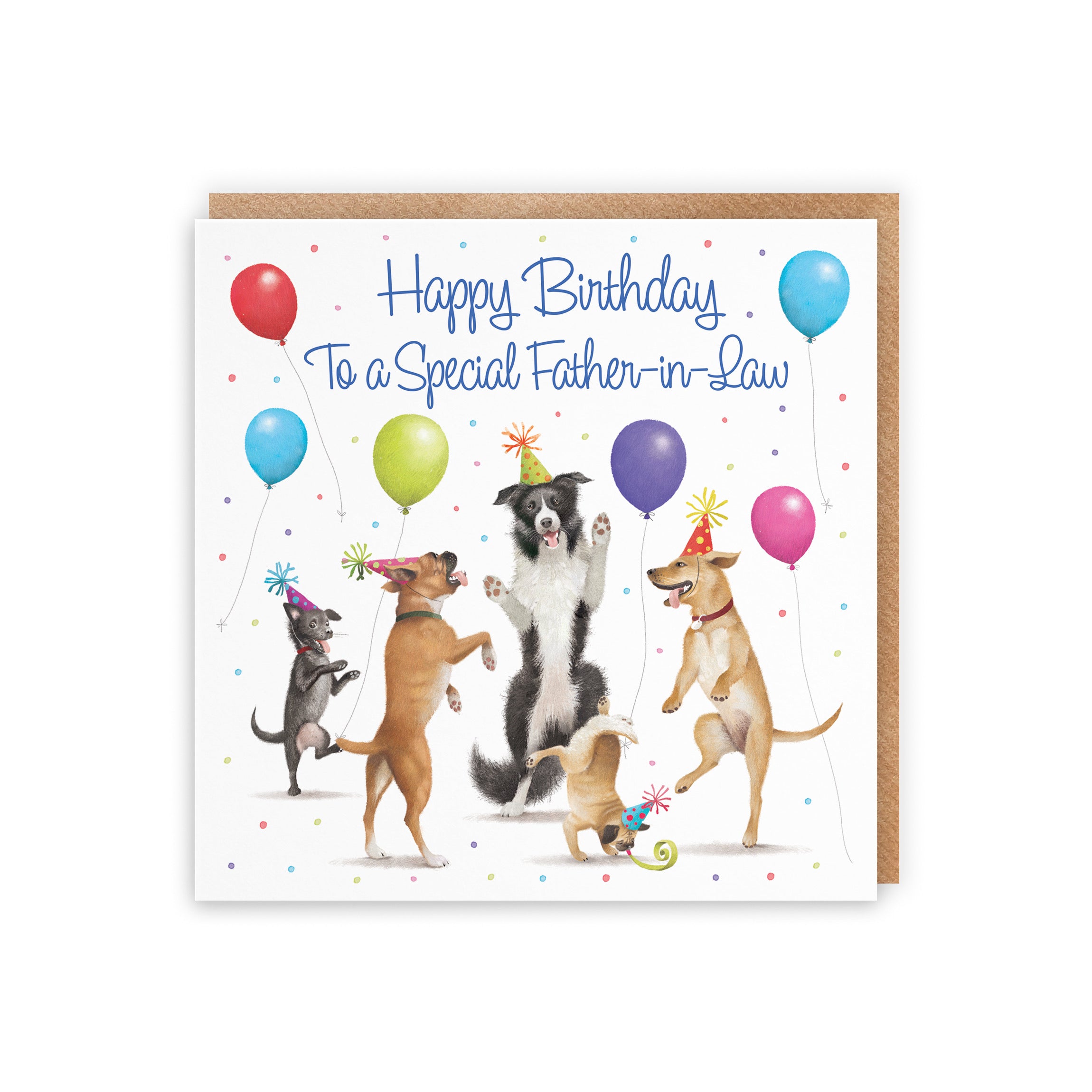 Father-in-Law Birthday Card Dancing Dogs Milo's Gallery - Default Title (5056408180146)