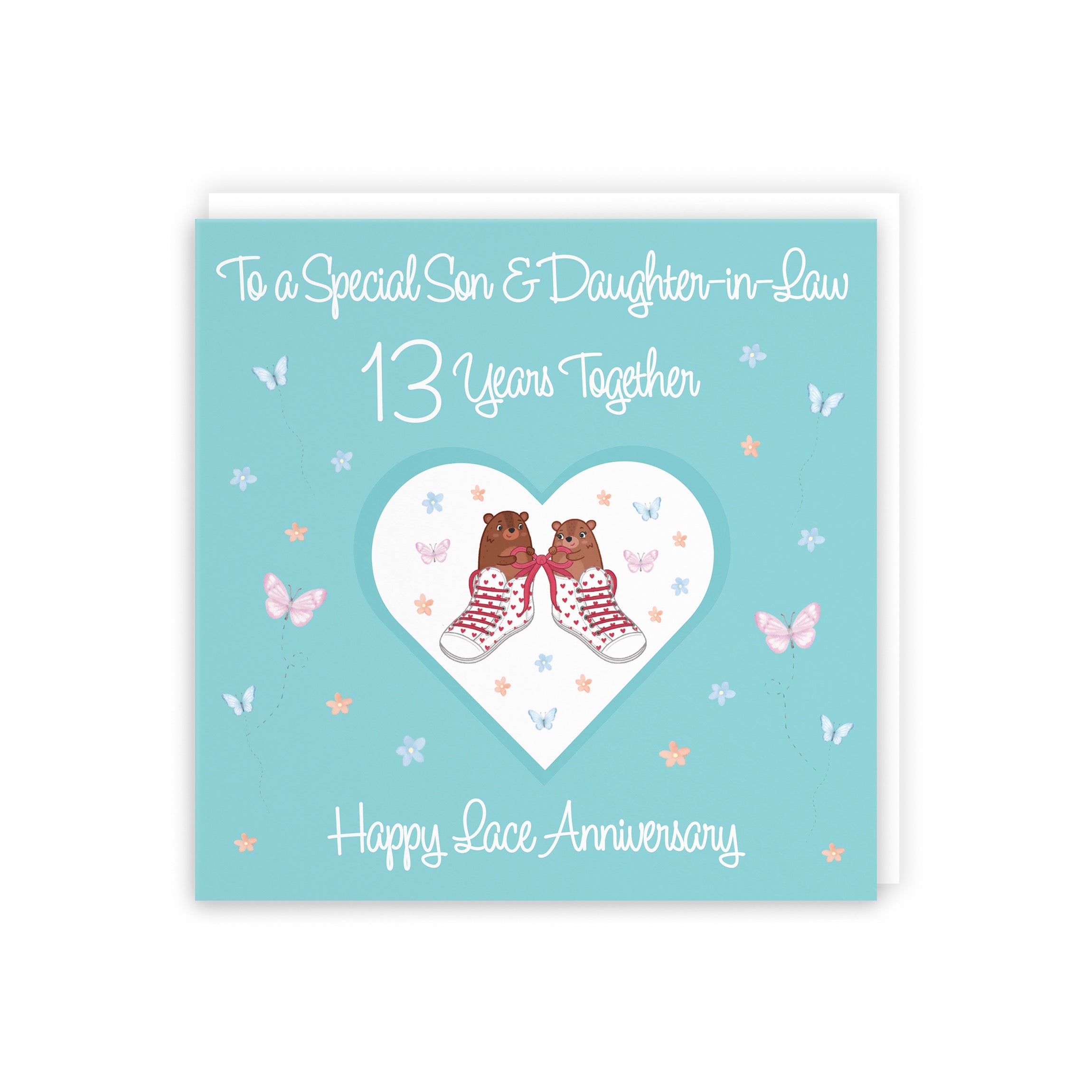 13th Son & Daughter-in-Law Anniversary Card Romantic Meadows - Default Title (5056408185042)