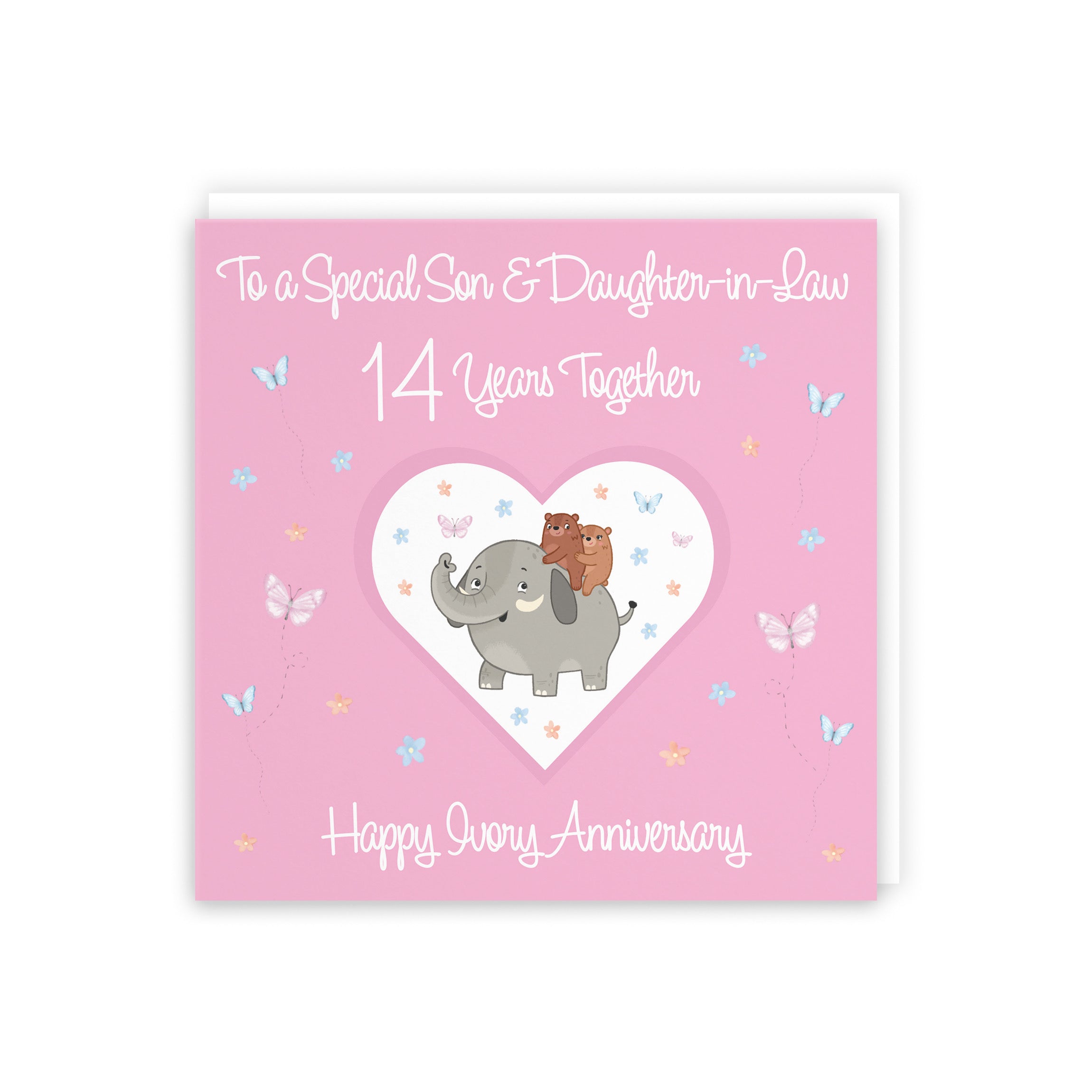 14th Son & Daughter-in-Law Anniversary Card Romantic Meadows - Default Title (5056408185059)